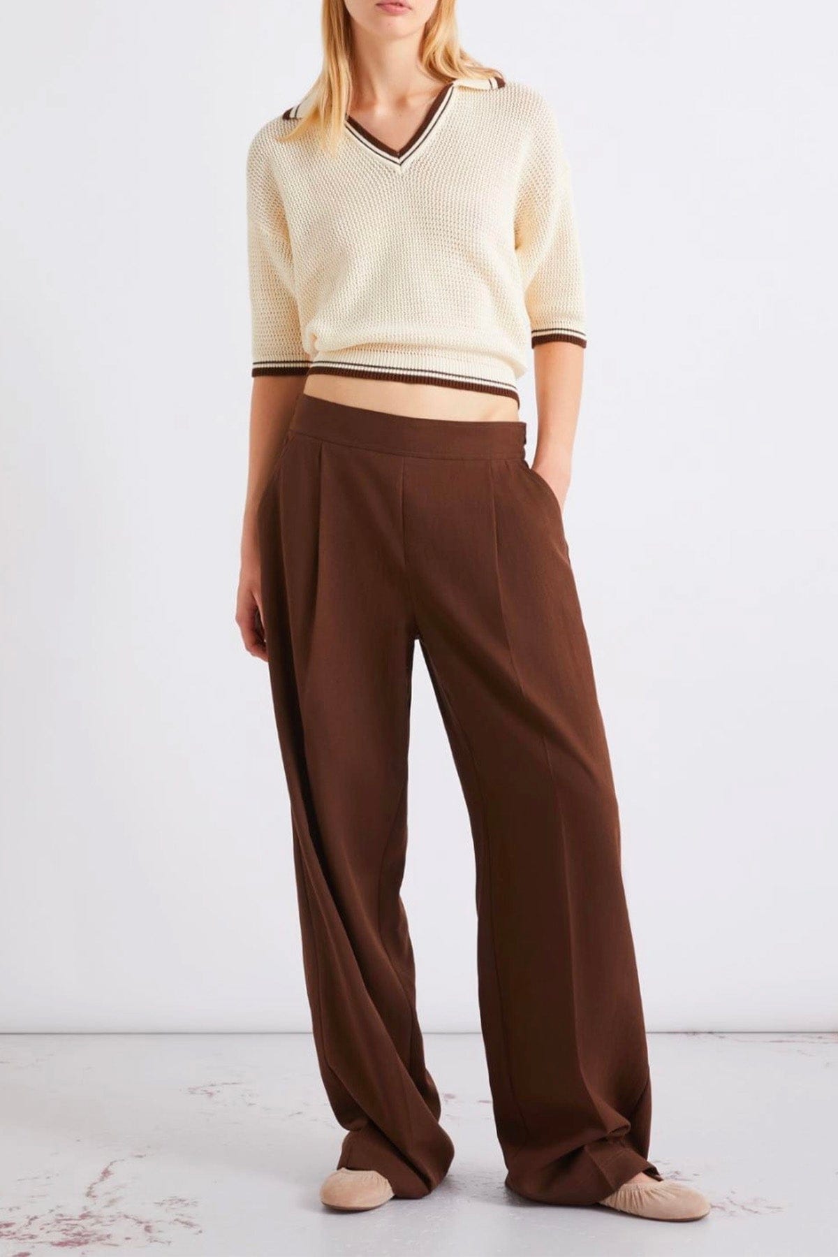 MARELLA PANTALONE LUNGO  Pantaloni ampi donna Marella Targa