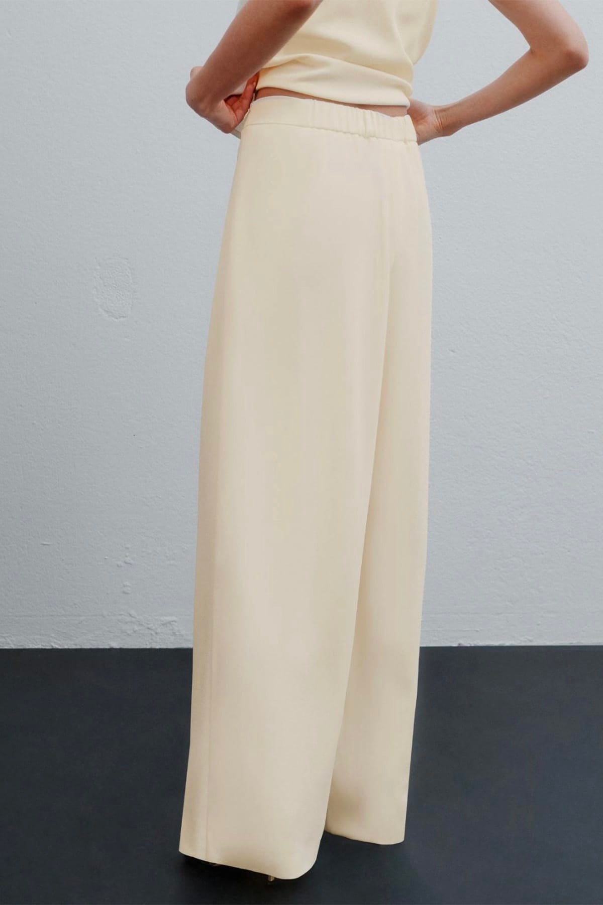 MARELLA PANTALONE LUNGO  BIANCO LANA / 34 Pantaloni bianchi donna Marella 365 Mltrefolo