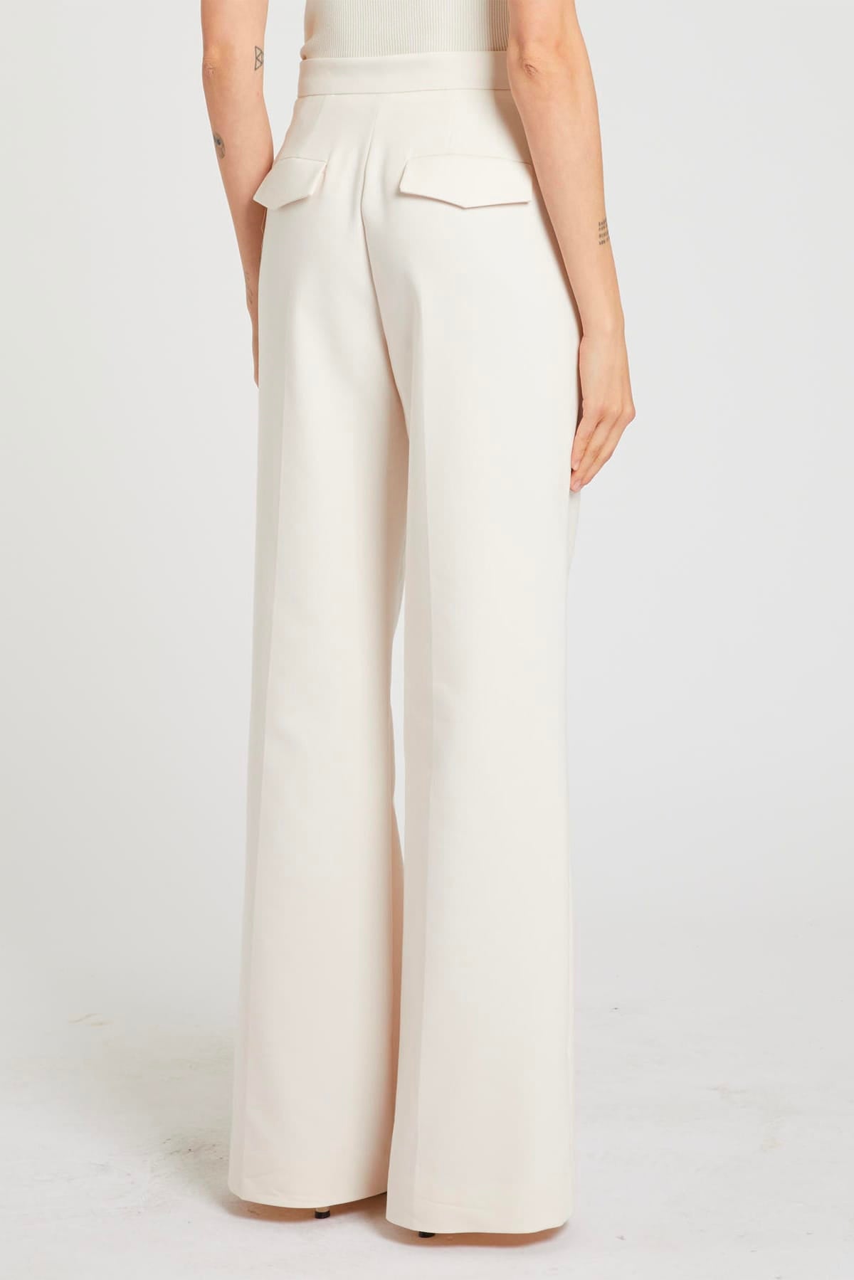 MARELLA PANTALONE LUNGO  BIANCO / 34 Pantaloni bianchi donna Marella Mllfingere