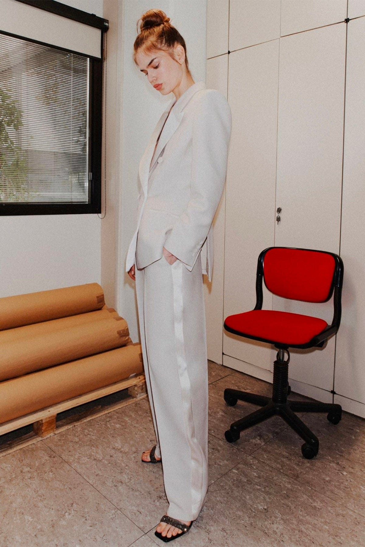 MARELLA PANTALONE LUNGO  Pantaloni bianchi donna Stella Maxwell Marella Smoking