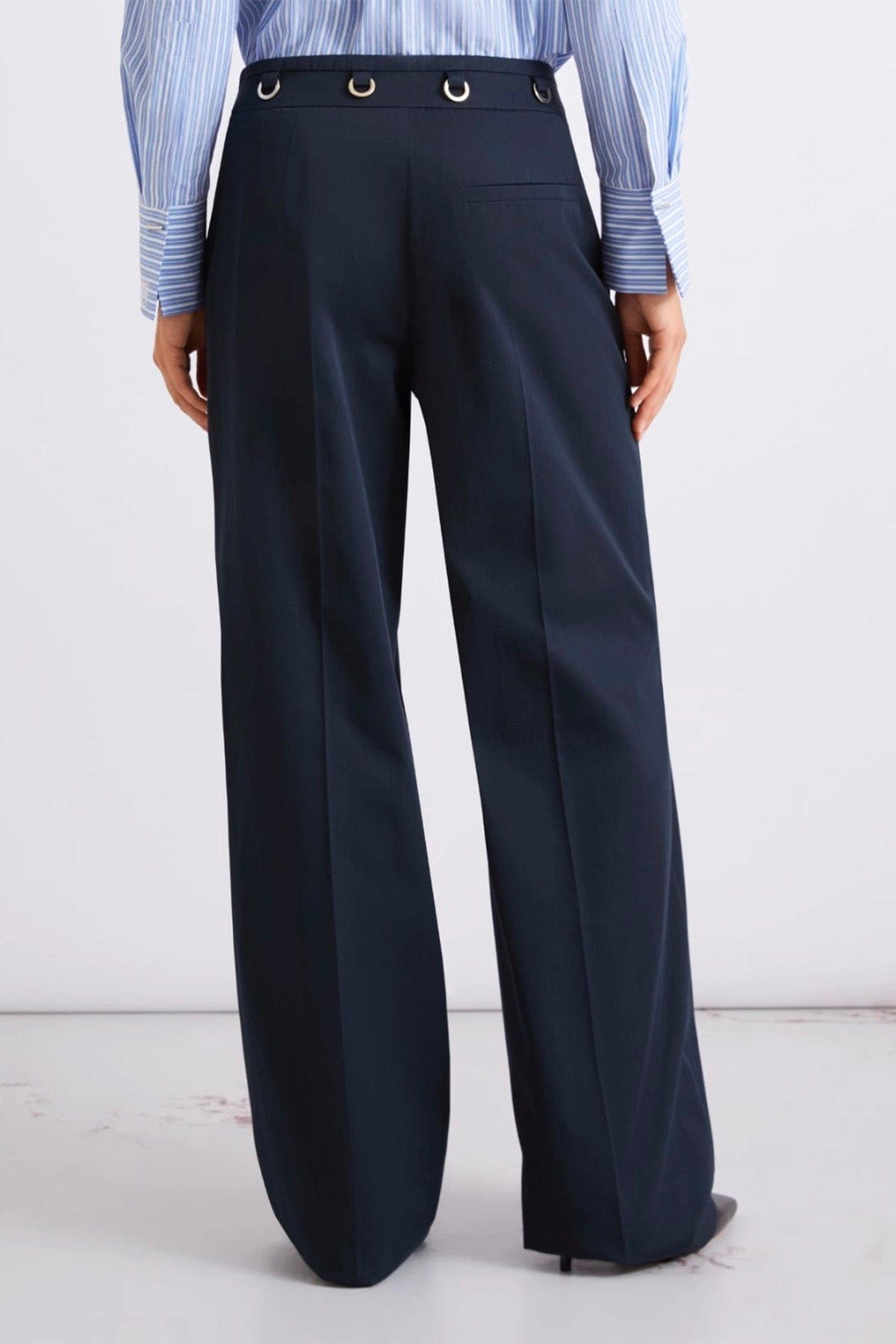 MARELLA PANTALONE LUNGO  Pantaloni blu over donna Marella Acciaio