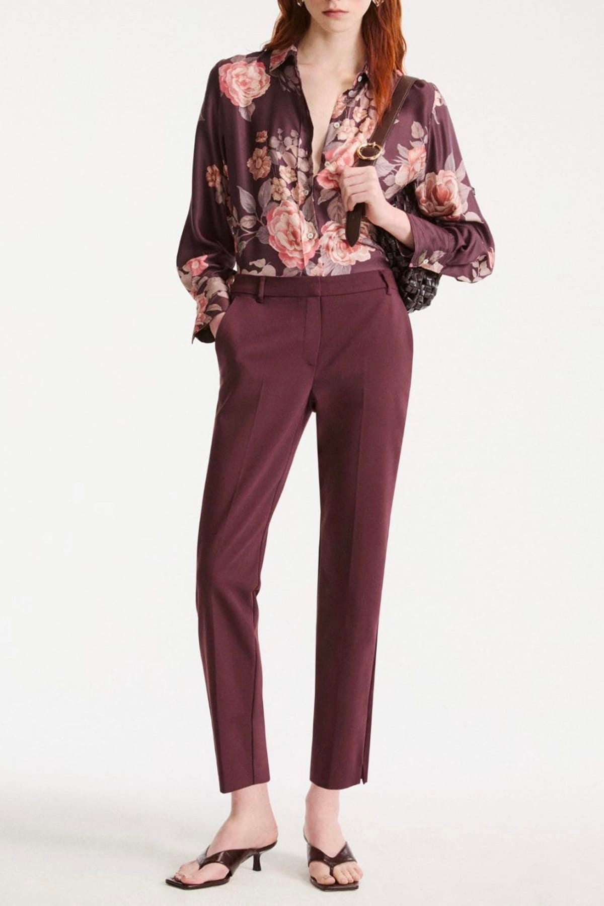 MARELLA PANTALONE LUNGO  Pantaloni donna donna Marrella in cotone Mllghianda