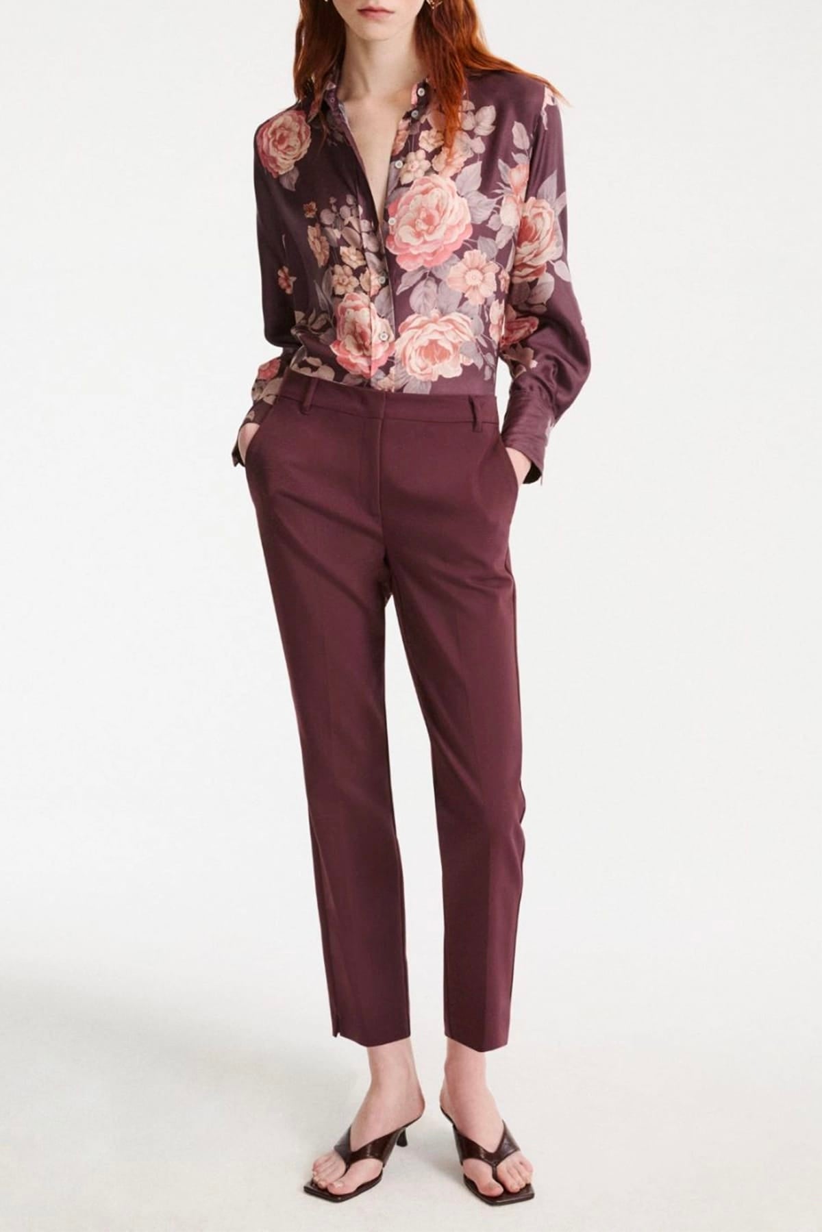 MARELLA PANTALONE LUNGO  Pantaloni donna donna Marrella in cotone Mllghianda