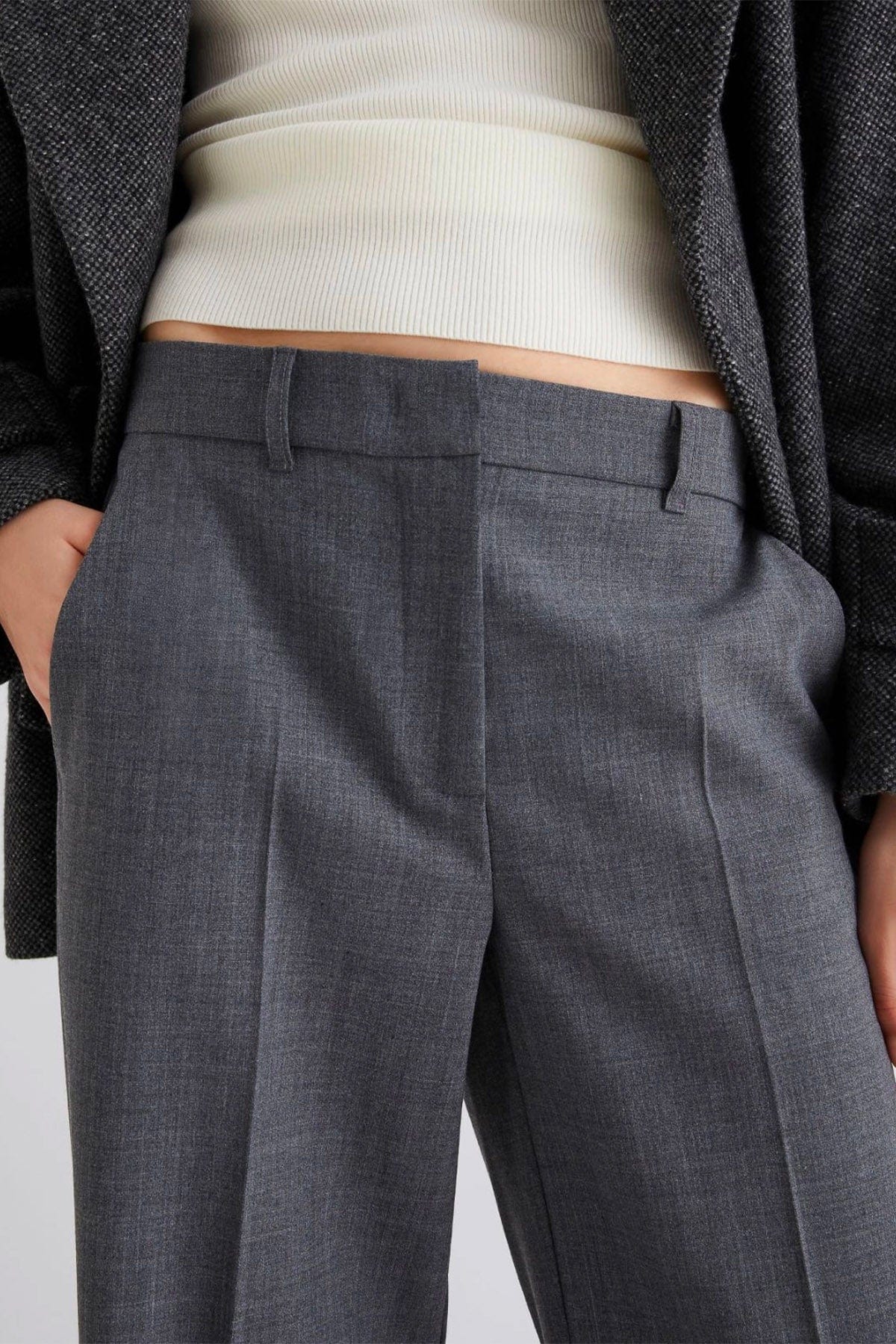 MARELLA PANTALONE LUNGO  GRIGIO MELANGE / 34 Pantaloni donna Marella Magico1