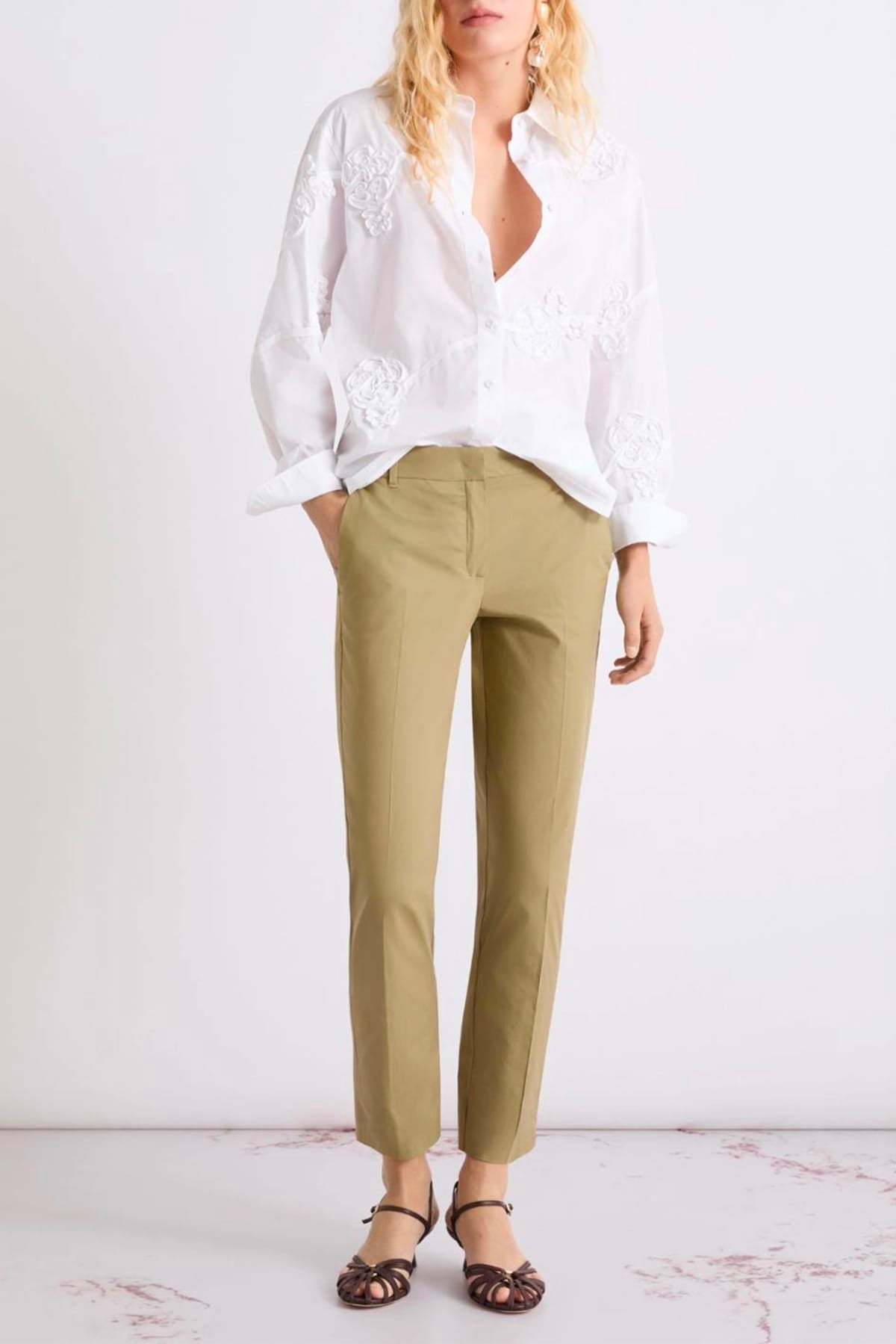 MARELLA PANTALONE LUNGO  KAKI / 34 Pantaloni donna Marella Mllgettone