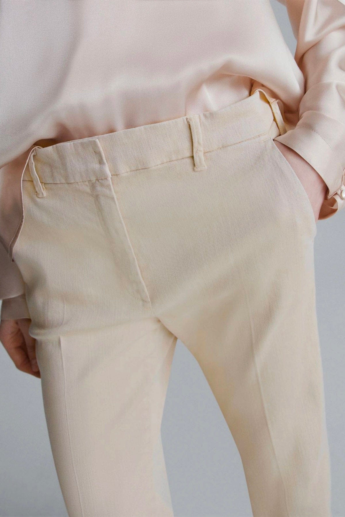 MARELLA PANTALONE LUNGO  PANNA / 34 Pantaloni donna Marella Monochrome Rovo