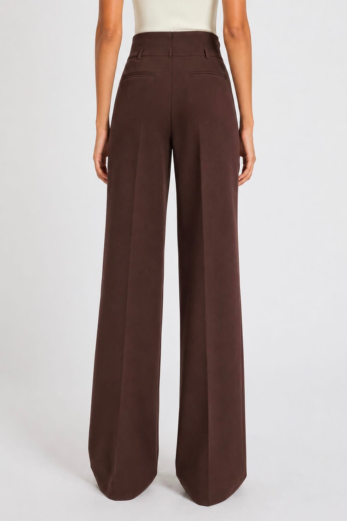 MARELLA PANTALONE LUNGO  MARRONE / 34 Pantaloni donna Marella over con fibbia Mllmaranta