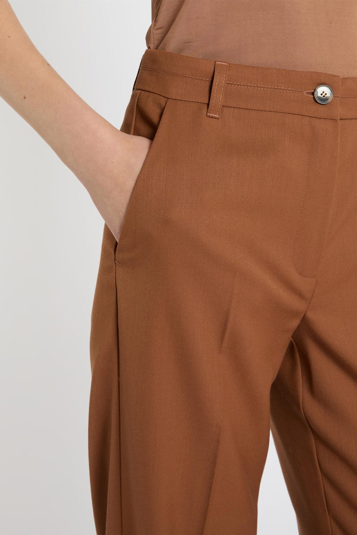 MARELLA PANTALONE LUNGO  Pantaloni donna Marella Tabacco Mlsnembo