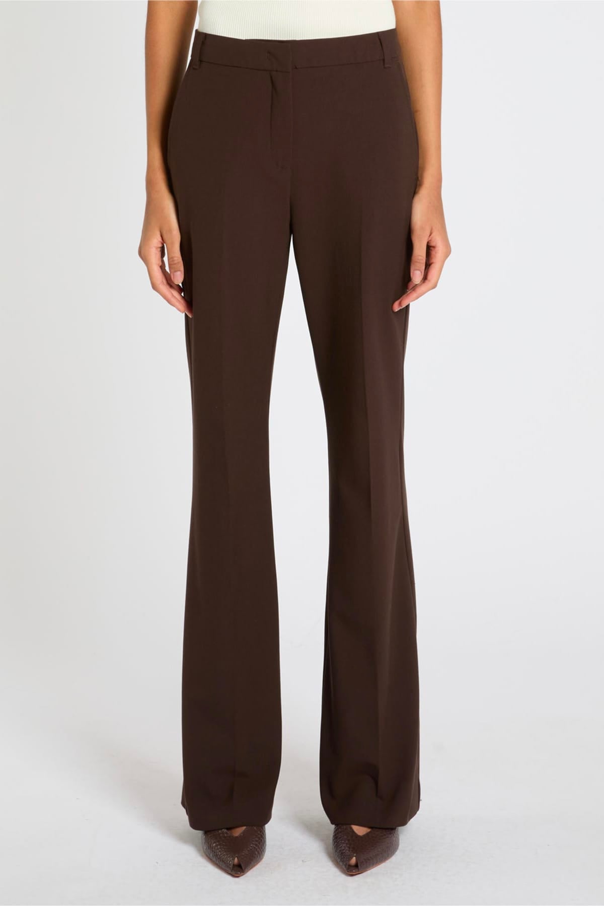 MARELLA PANTALONE LUNGO  Pantaloni donna marroni Marella Mllquassia
