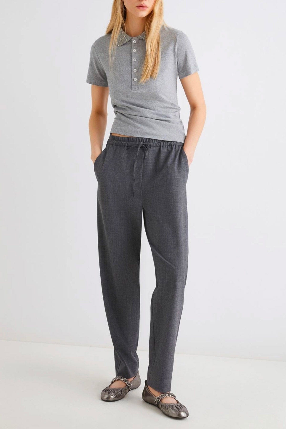 MARELLA PANTALONE LUNGO  Pantaloni grigi donna Marella Bruno