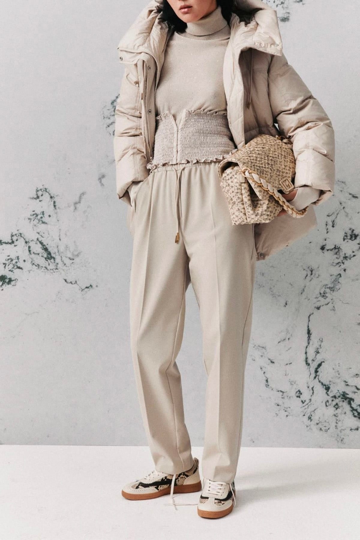 MARELLA PANTALONE LUNGO  Pantaloni in lana avena donna Marella Mllvoto