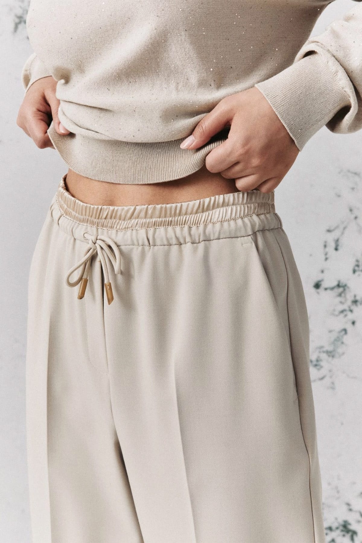 MARELLA PANTALONE LUNGO  Pantaloni in lana avena donna Marella Mllvoto