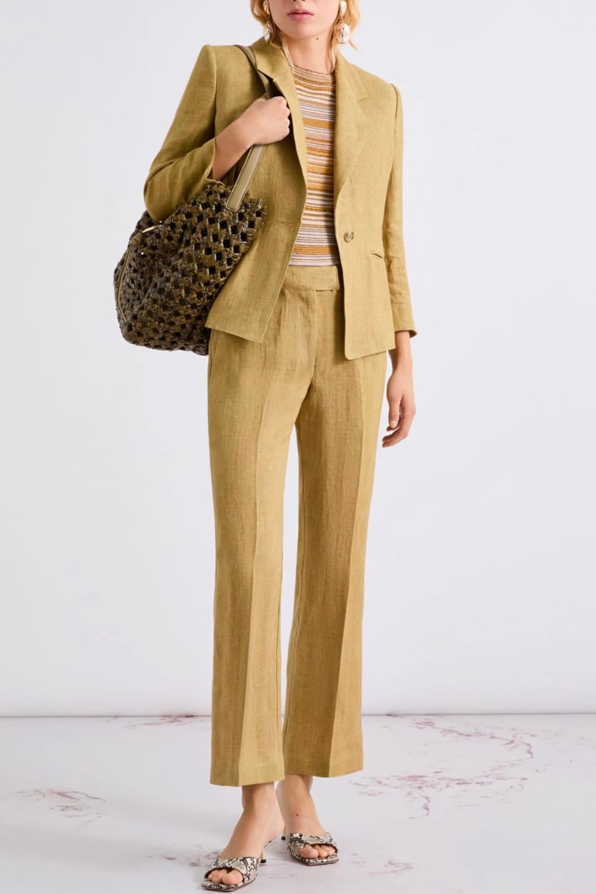 MARELLA PANTALONE LUNGO  Pantaloni in lino donna Marella Mllacciaio1