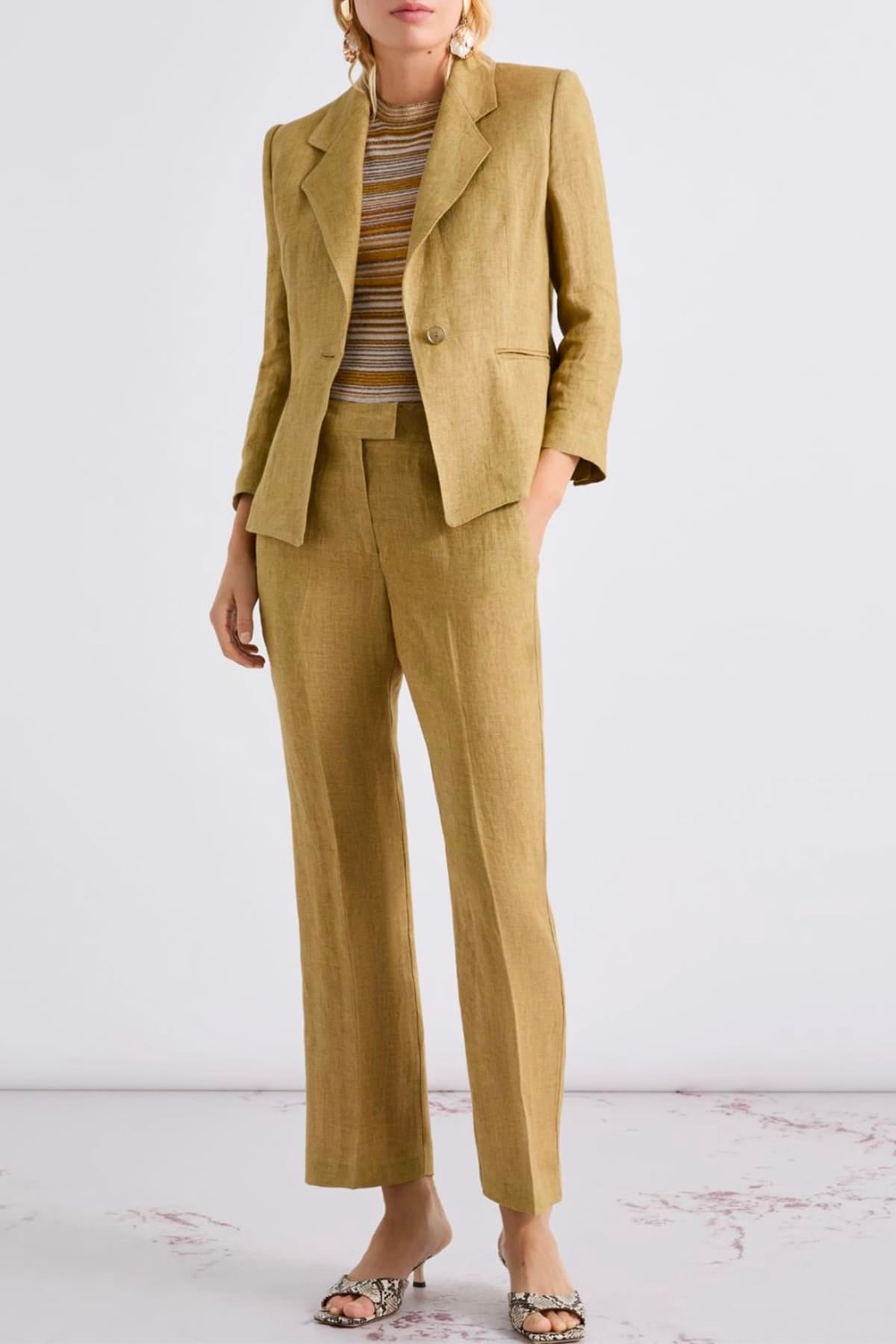 MARELLA PANTALONE LUNGO  Pantaloni in lino donna Marella Mllacciaio1
