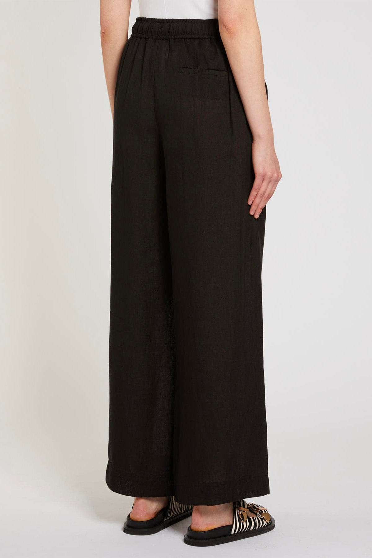 MARELLA PANTALONE LUNGO  NERO / 34 Pantaloni in lino donna Marella Uomo