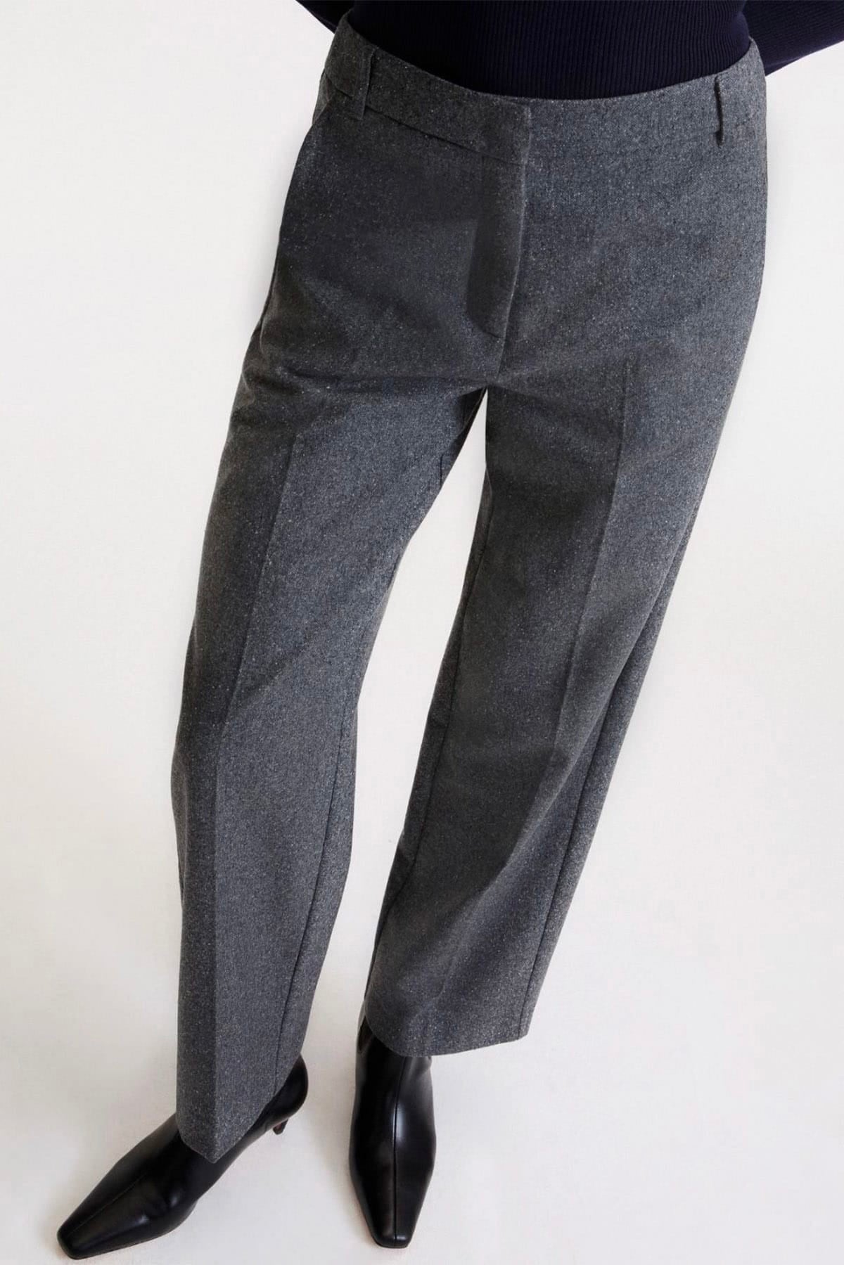 MARELLA PANTALONE LUNGO  Pantaloni in misto lana e seta tweed Marella Mllpoggio