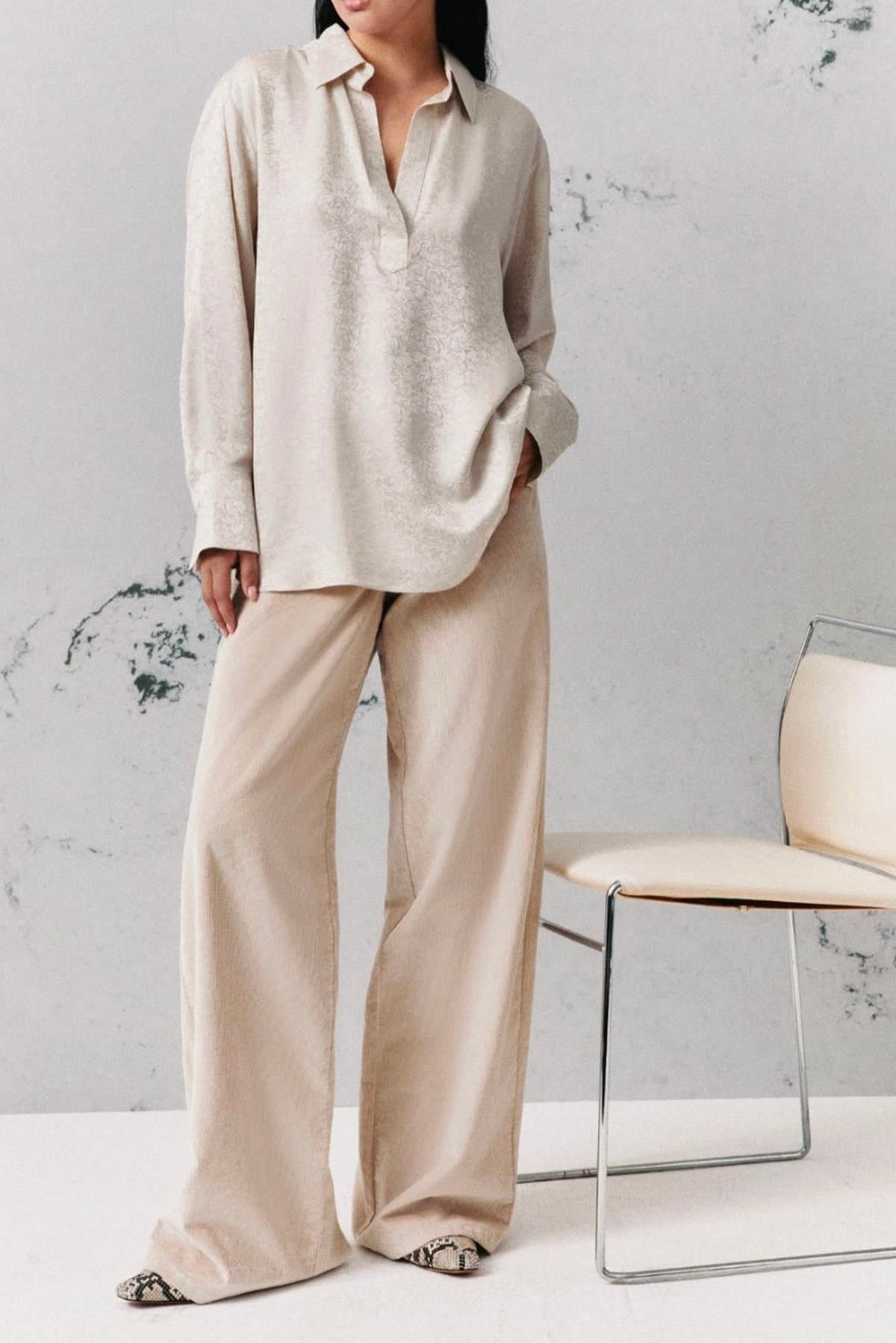 MARELLA PANTALONE LUNGO  Pantaloni in velluto a coste Marella Mllefebo