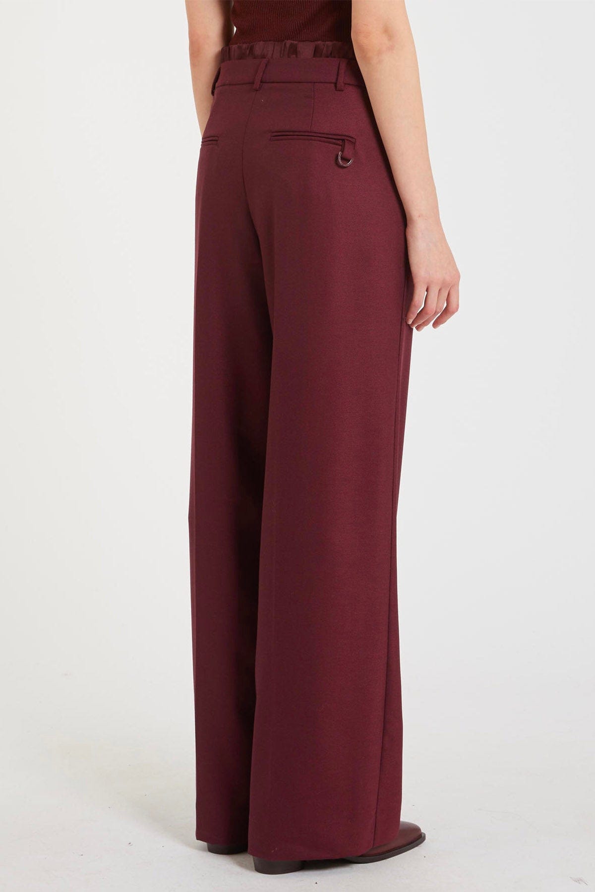 MARELLA PANTALONE LUNGO  BORDEAUX / 34 Pantaloni lunghi donna Marella Monochrome Tombola