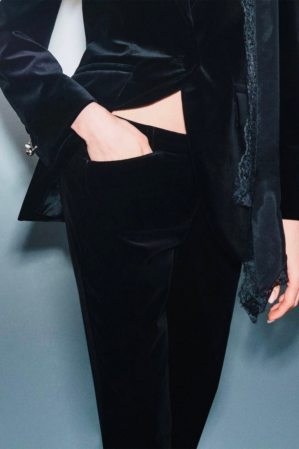 MARELLA PANTALONE LUNGO  Pantaloni lunghi neri donna Marella Mlsricamo