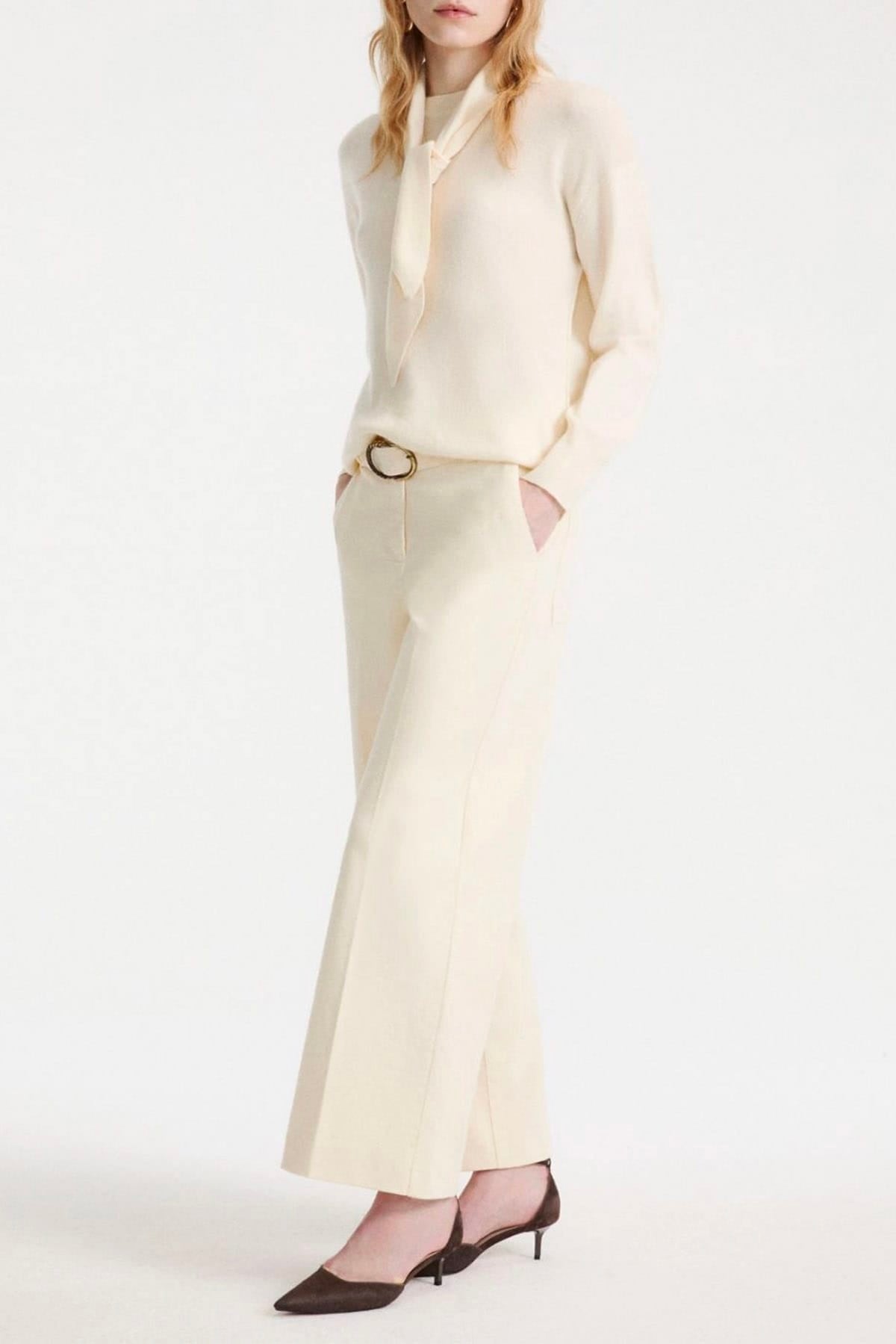 MARELLA PANTALONE LUNGO  Pantaloni lunghi panna donna Marella Mlszanzara