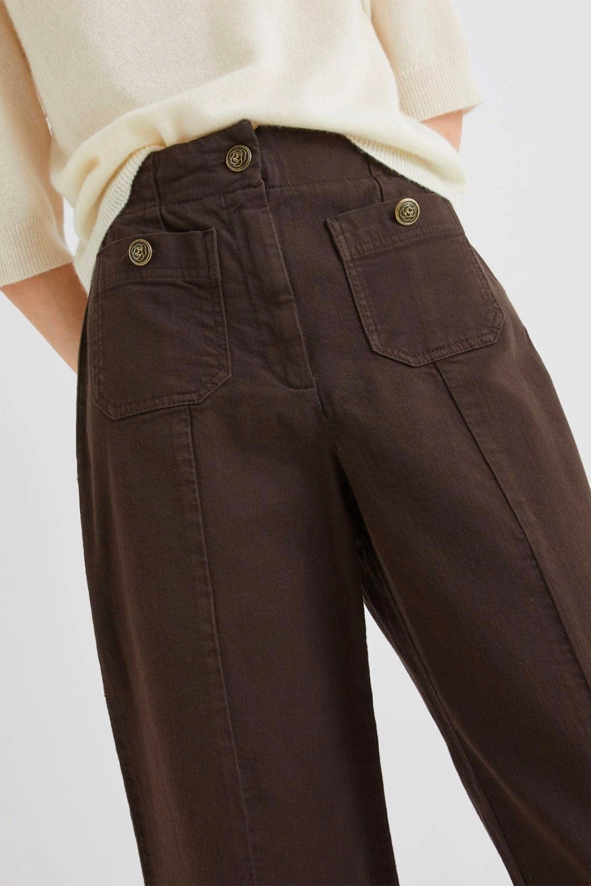 MARELLA PANTALONE LUNGO  Pantaloni marroni donna Marella Velain