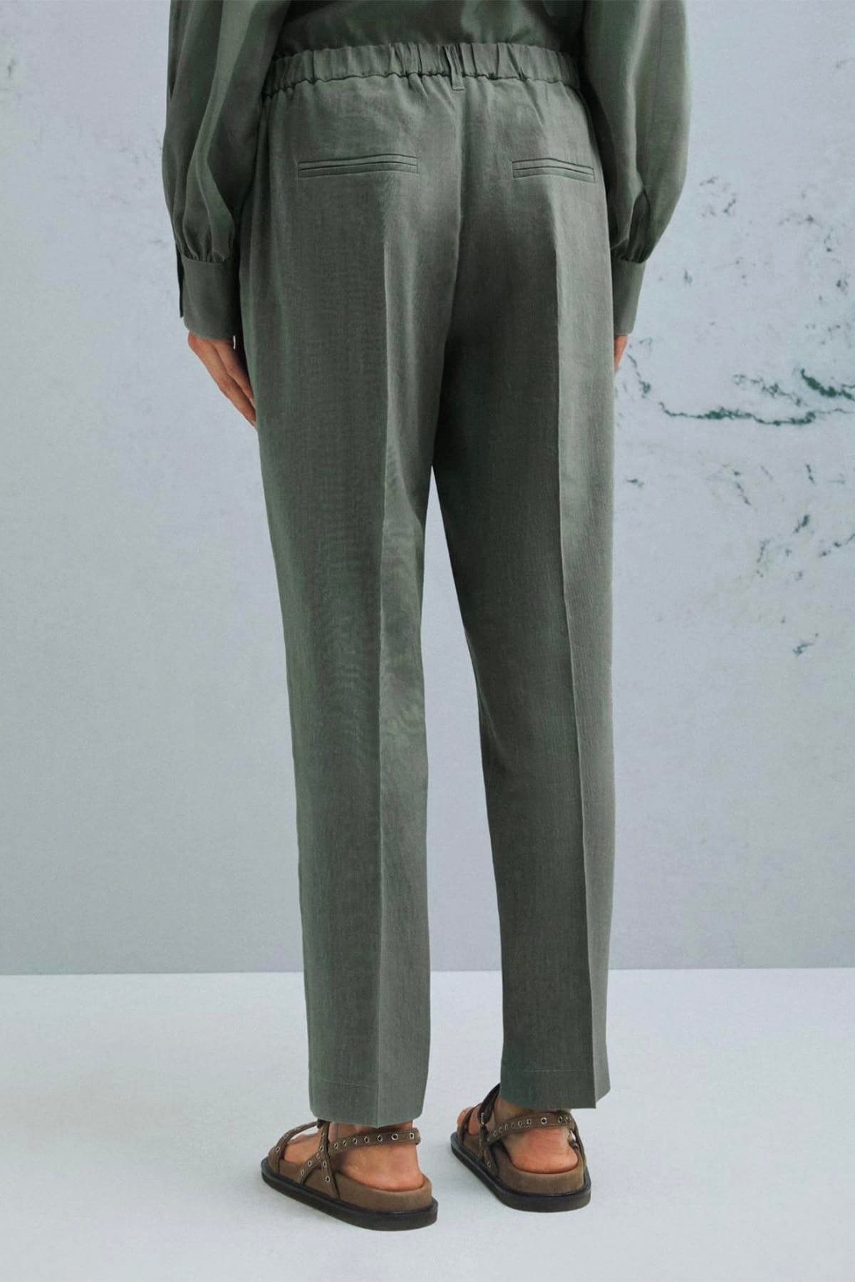 MARELLA PANTALONE LUNGO  Pantaloni misto lino Marella Monochrome Mlmcaro