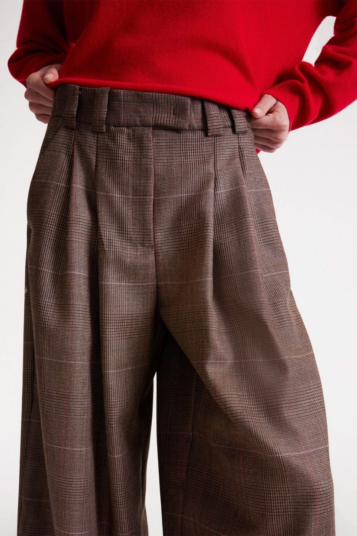 MARELLA PANTALONE LUNGO  Pantaloni over donna Check Marella Mllverbena