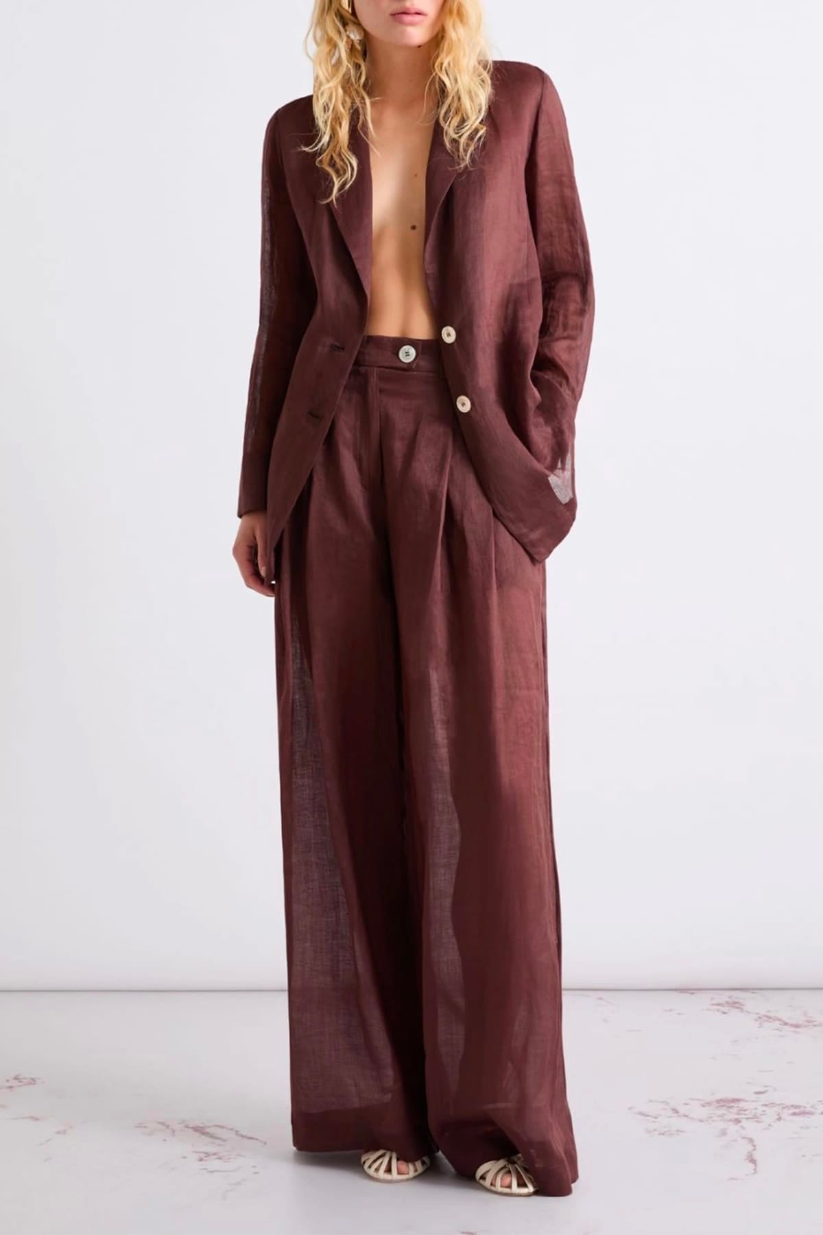 MARELLA PANTALONE LUNGO  Pantaloni over donna Marella Mllaereo