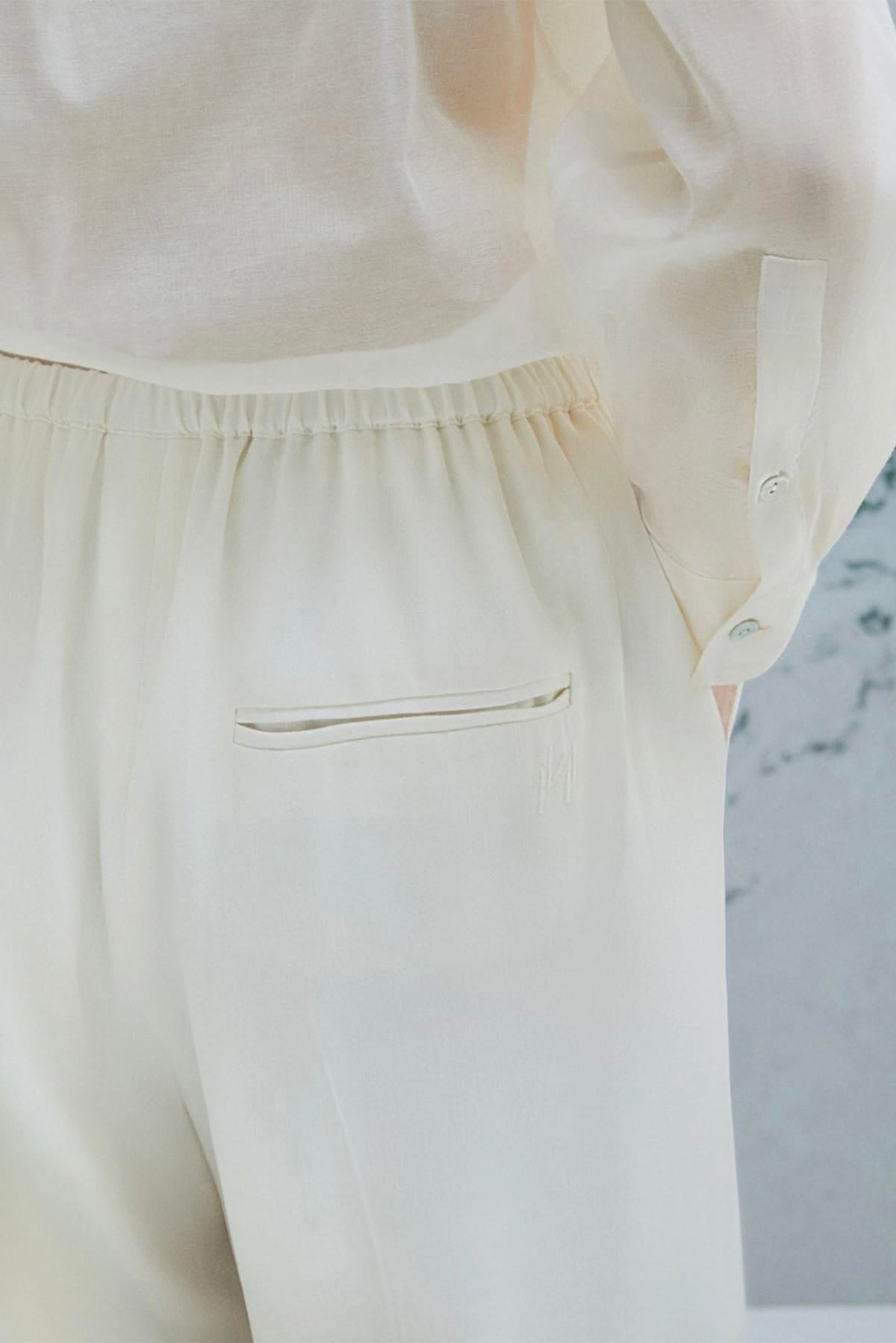 MARELLA PANTALONE LUNGO  Pantaloni over in misto lino donna Marella Monochrome Mlmalloro