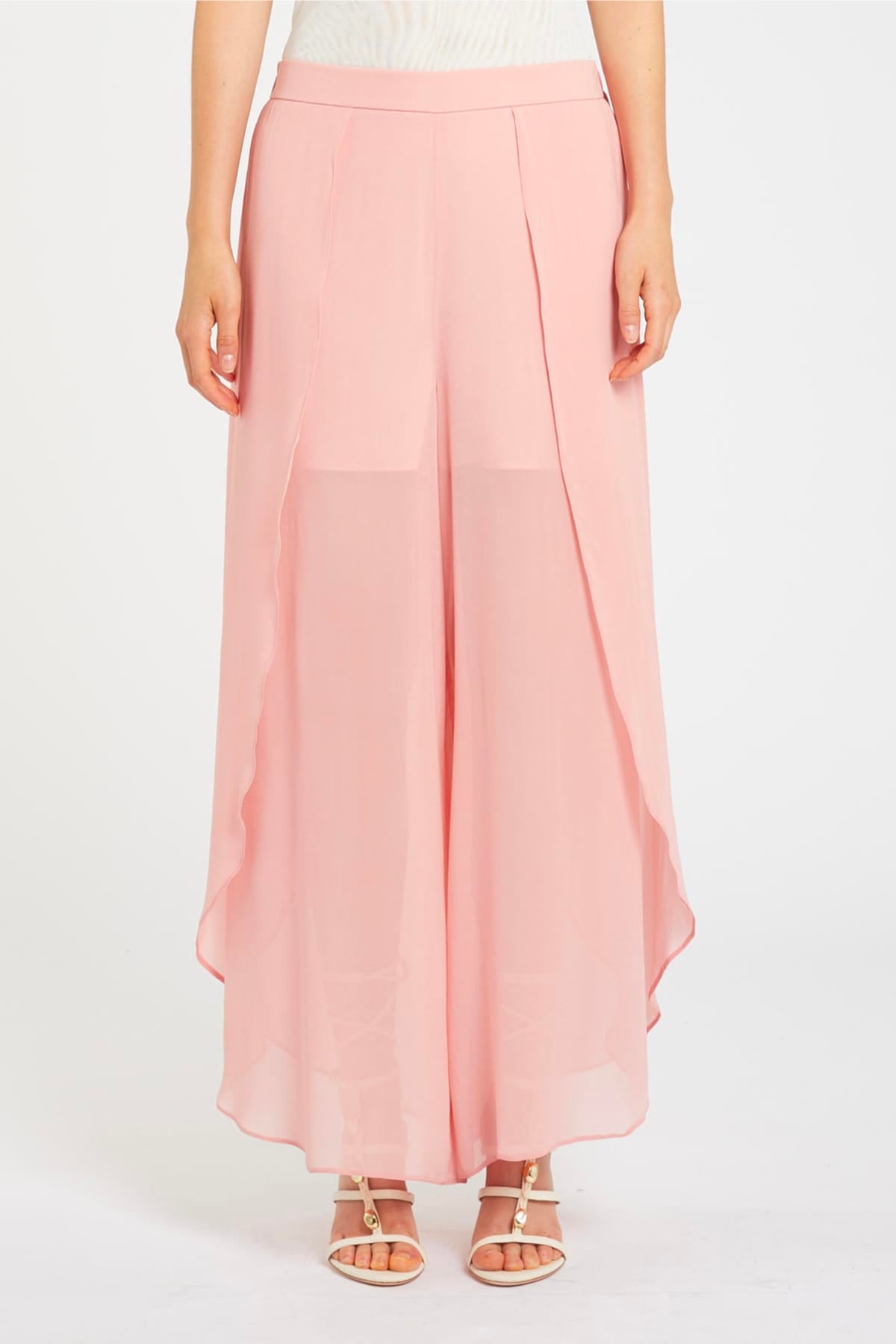 MARELLA PANTALONE LUNGO  ROSA / 34 Pantaloni donna over Marella Mllleone