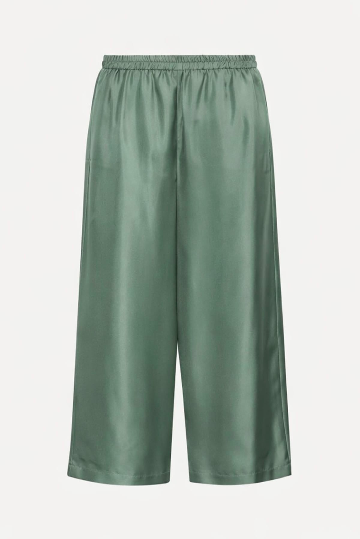 MARELLA PANTALONE LUNGO  VERDE / 34 Pantaloni in seta donna Marella Mlmquiz