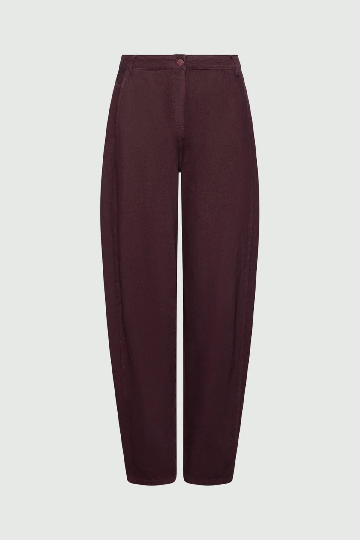 MARELLA PANTALONE LUNGO  VIOLA MORA / 34 Pantaloni in drill di cotone donna Marella Mllteismo