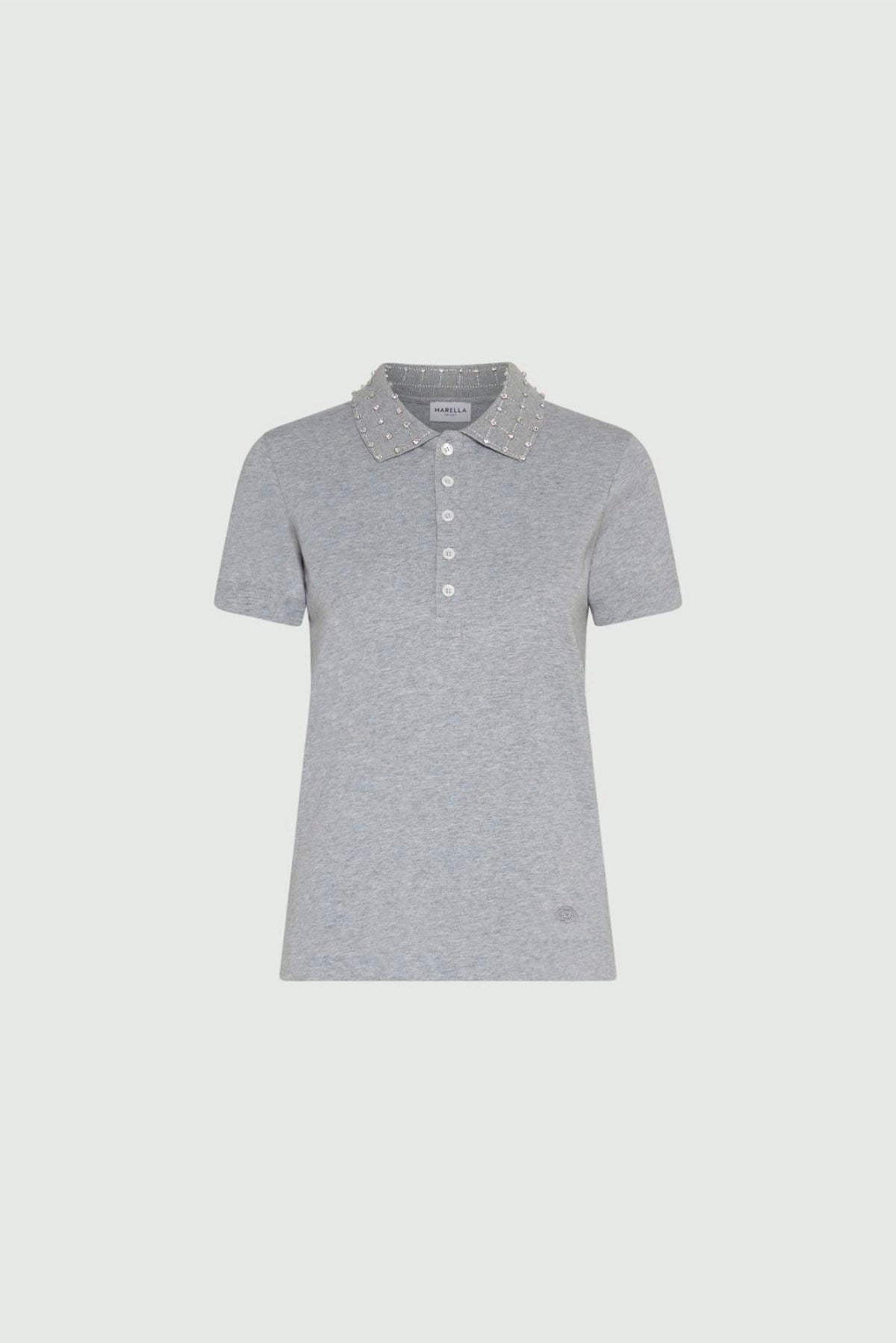 MARELLA POLO  GRIGIO MELANGE / XXS Polo in maglia di cotone donna Marella Numidie