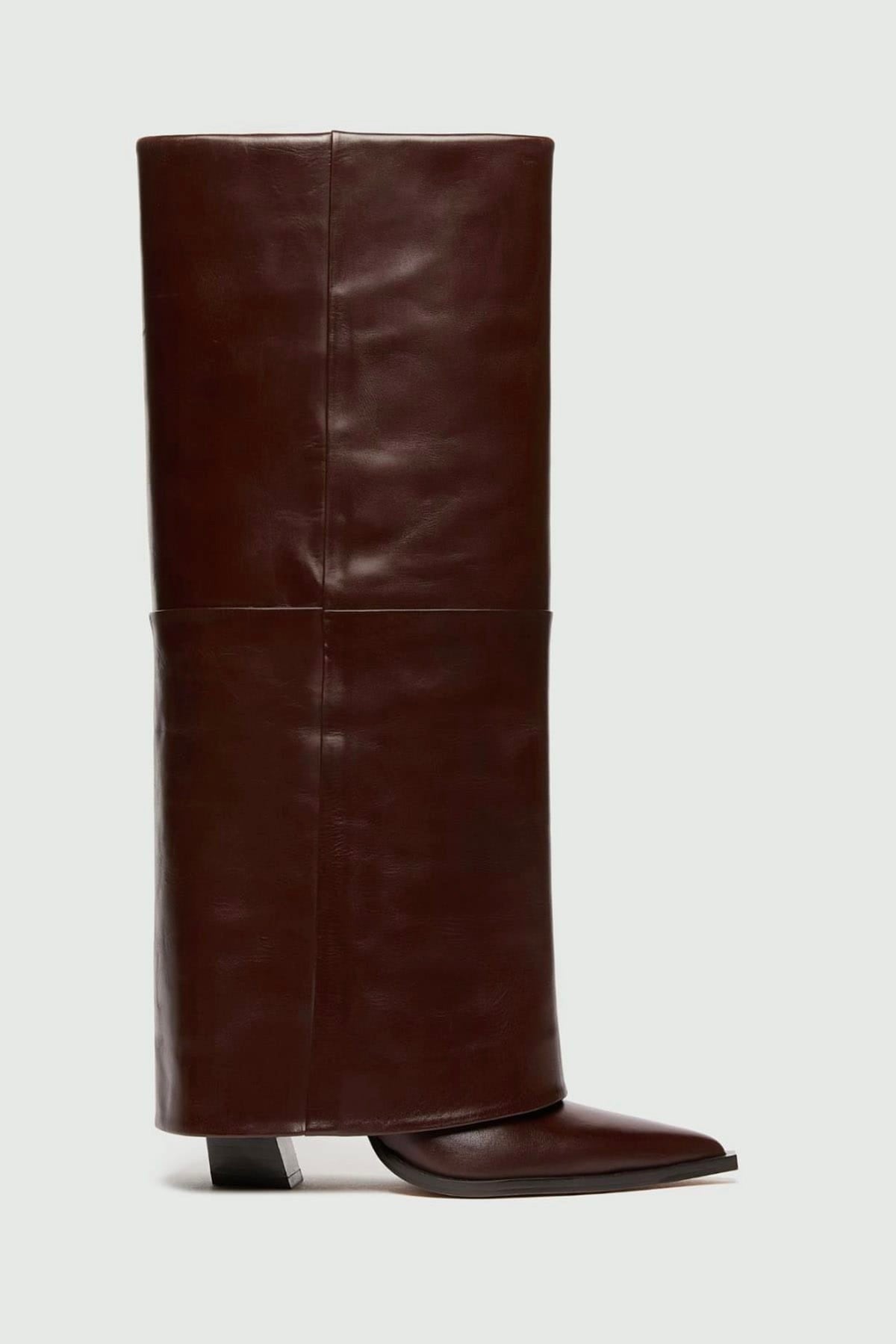 MARELLA STIVALI - STIVALETTI  TESTA DI MORO / 34 Stivali in pelle donna Marella Mlapapiro