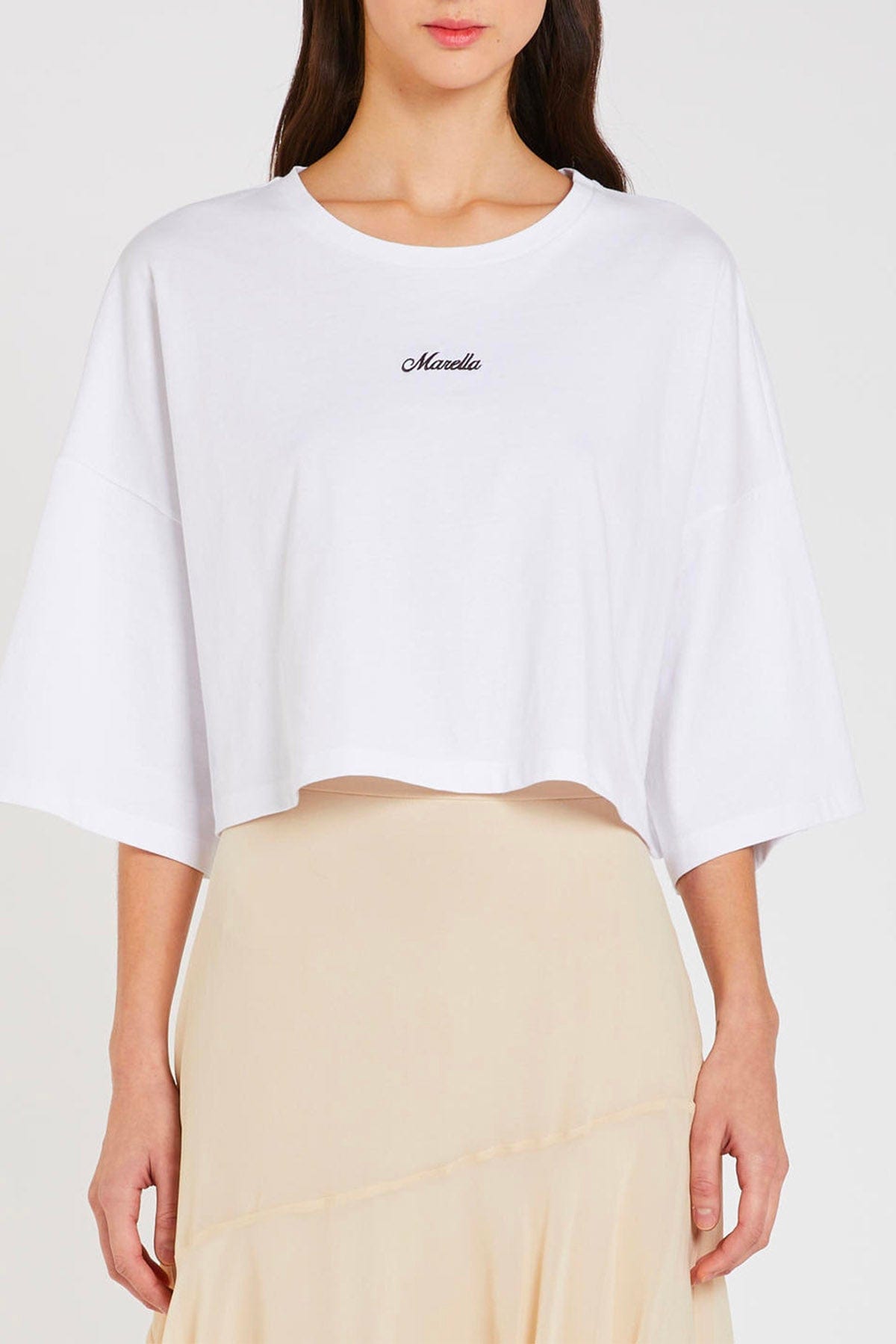 MARELLA T'SHIRT  GRIGIO MELANGE / XXS T-Shirt donna Marella crop Marco