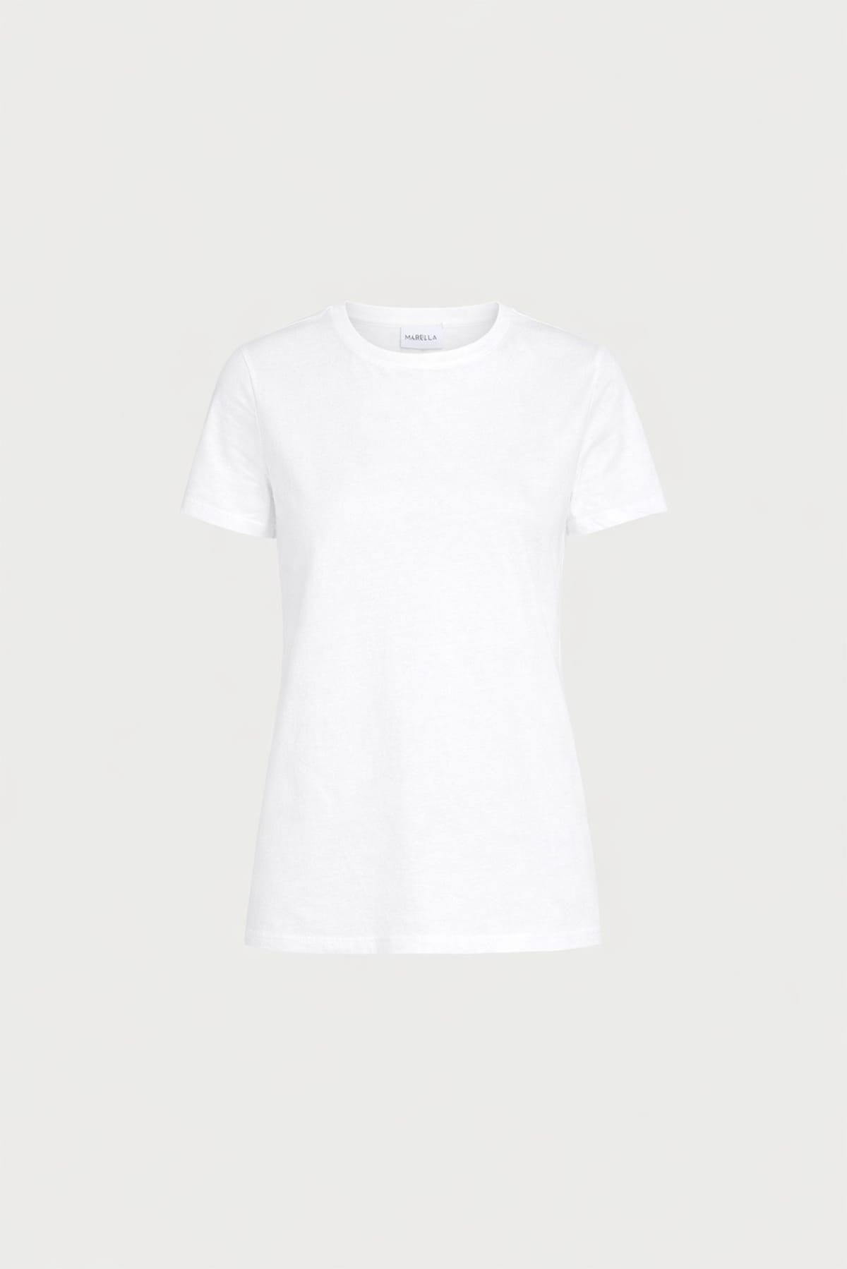 MARELLA T'SHIRT  BIANCO STAMPATO / XXS T-shirt in cotone donna Marella Mllvista1
