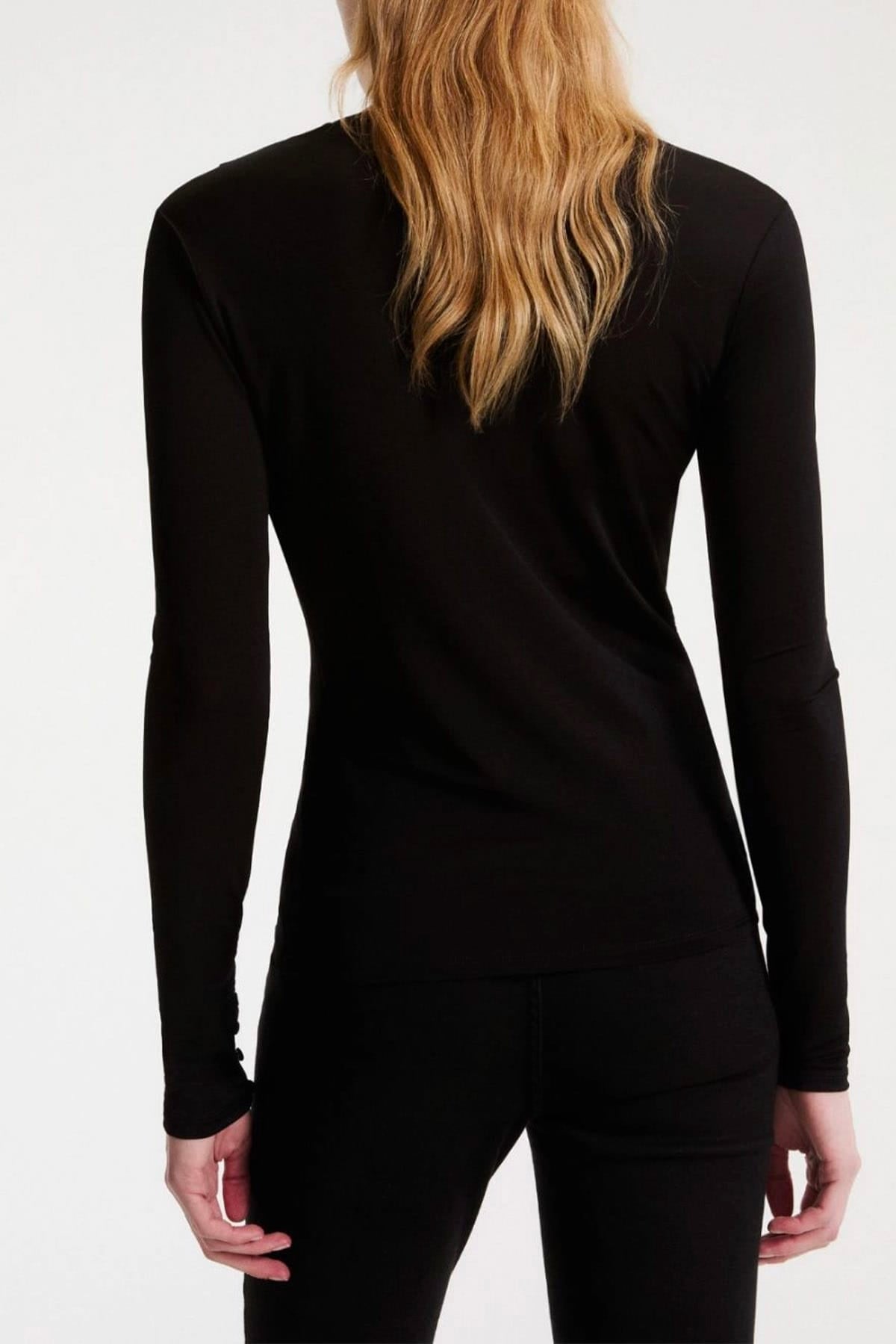 MARELLA T'SHIRT  Maglia maniche lunghe nera donna Marella Mlsribes