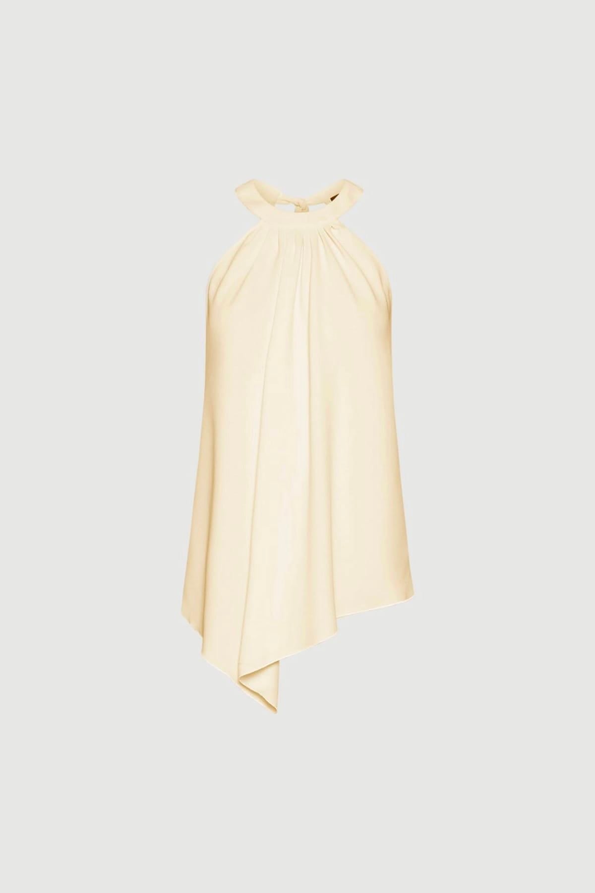 MARELLA TOP-CANOTTIERA IN TES.  BIANCO LANA / 34 Top bianco donna Marella 365 Mltovest