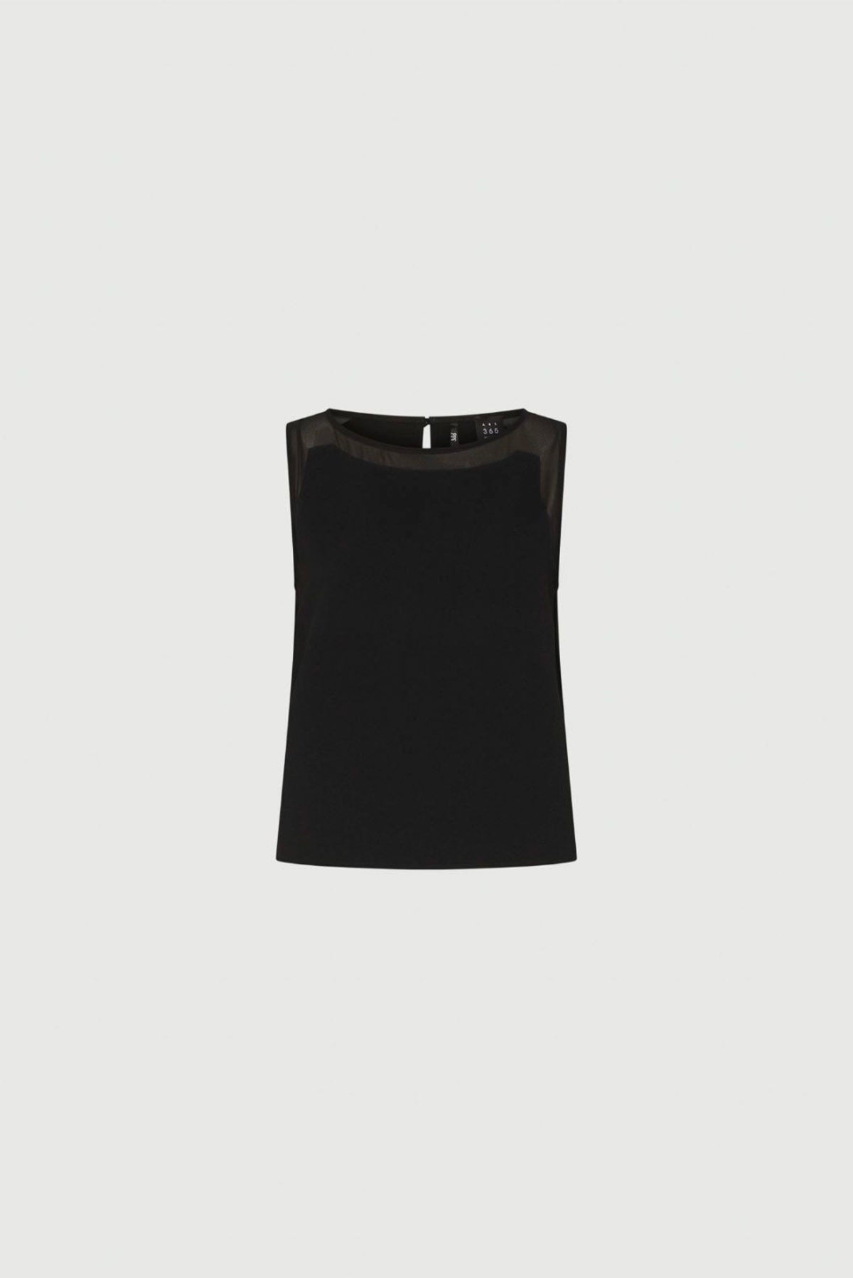 MARELLA TOP-CANOTTIERA IN TES.  NERO / 34 Top nero donna Marella 365 Garden