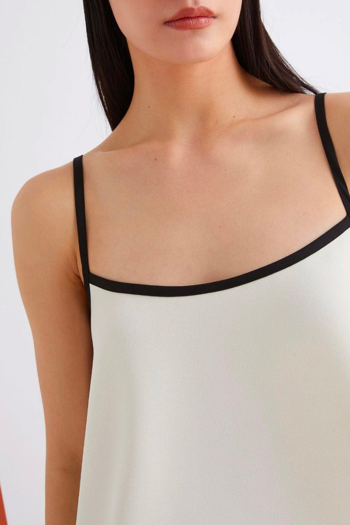 MARELLA TOP-CANOTTIERA IN TES.  Top bianco donna Marella 365 Girello