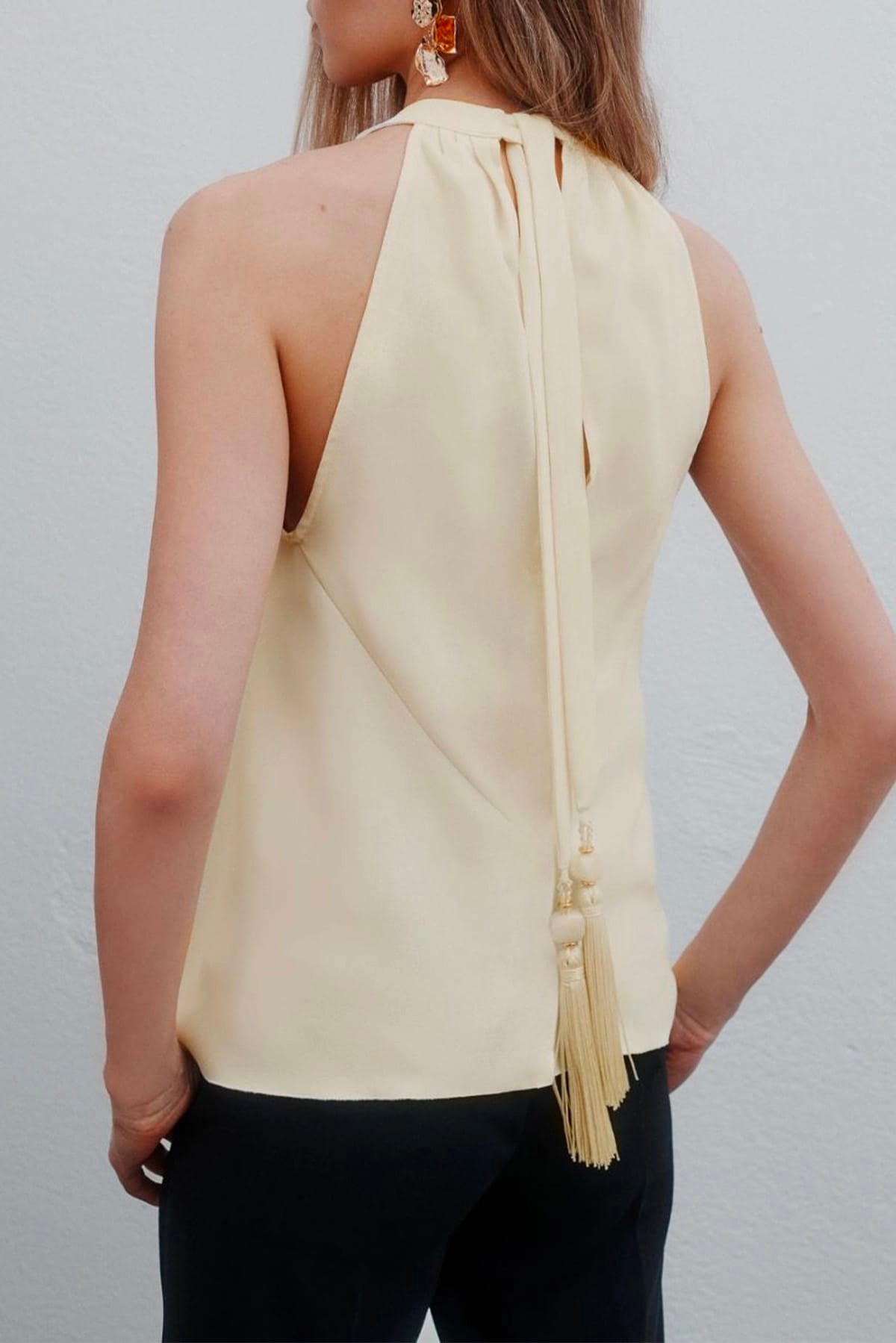 MARELLA TOP-CANOTTIERA IN TES.  Top bianco donna Marella 365 Mltovest