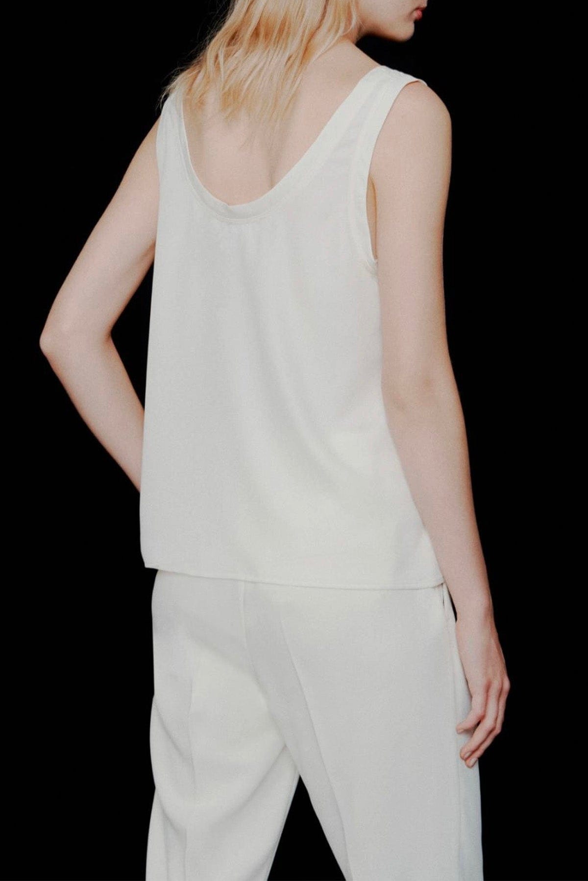 MARELLA TOP-CANOTTIERA IN TES.  Top donna Marella 365 Alacre