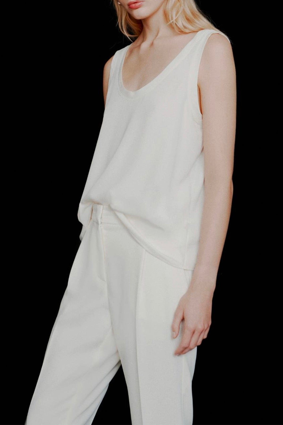 MARELLA TOP-CANOTTIERA IN TES.  Top donna Marella 365 Alacre