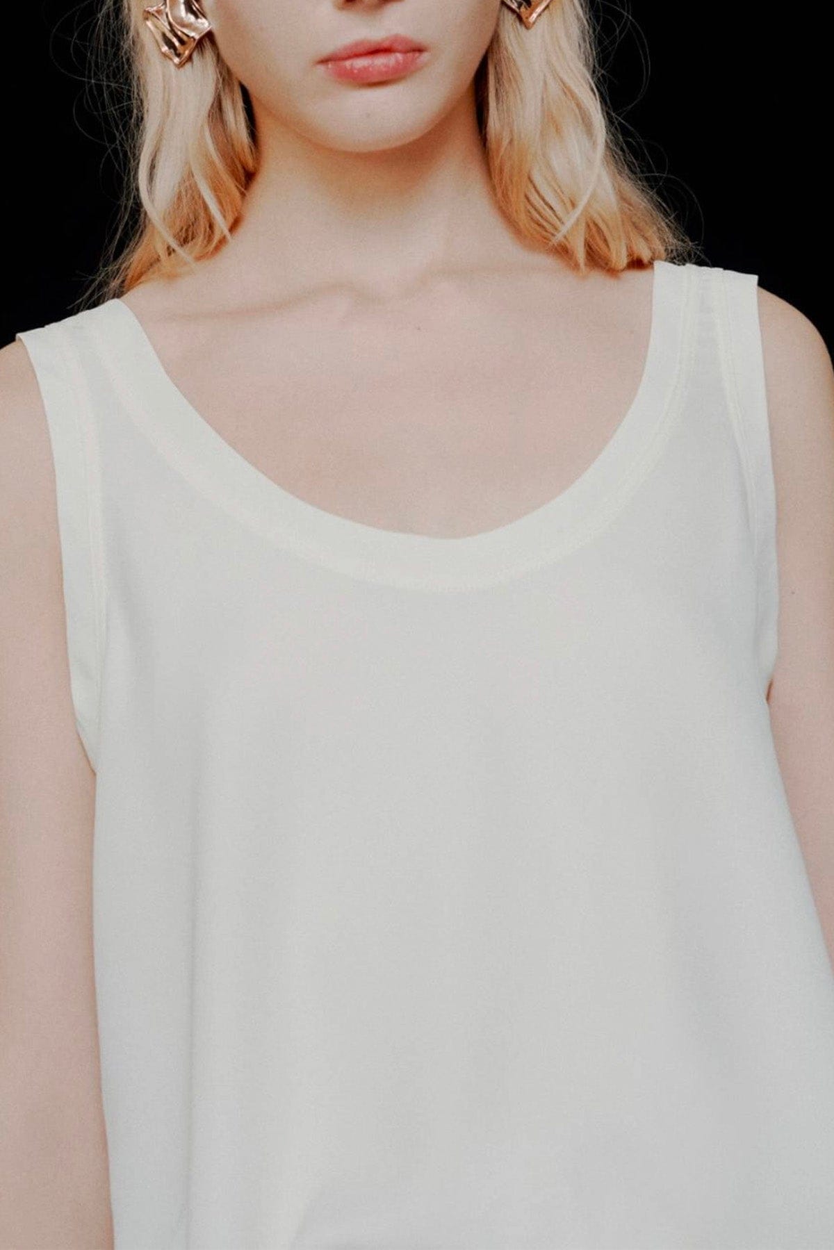 MARELLA TOP-CANOTTIERA IN TES.  Top donna Marella 365 Alacre