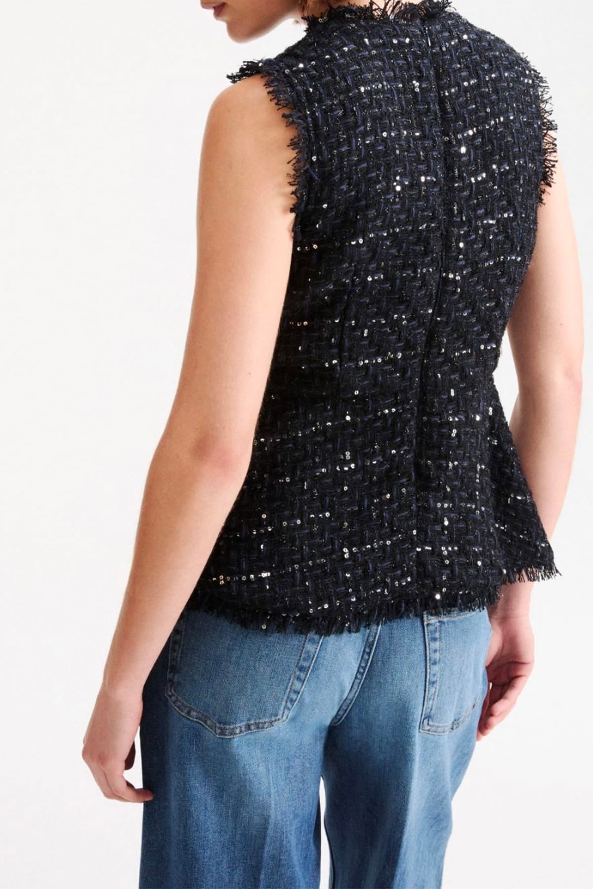 MARELLA TOP-CANOTTIERA IN TES.  Top donna Marella Mlloca