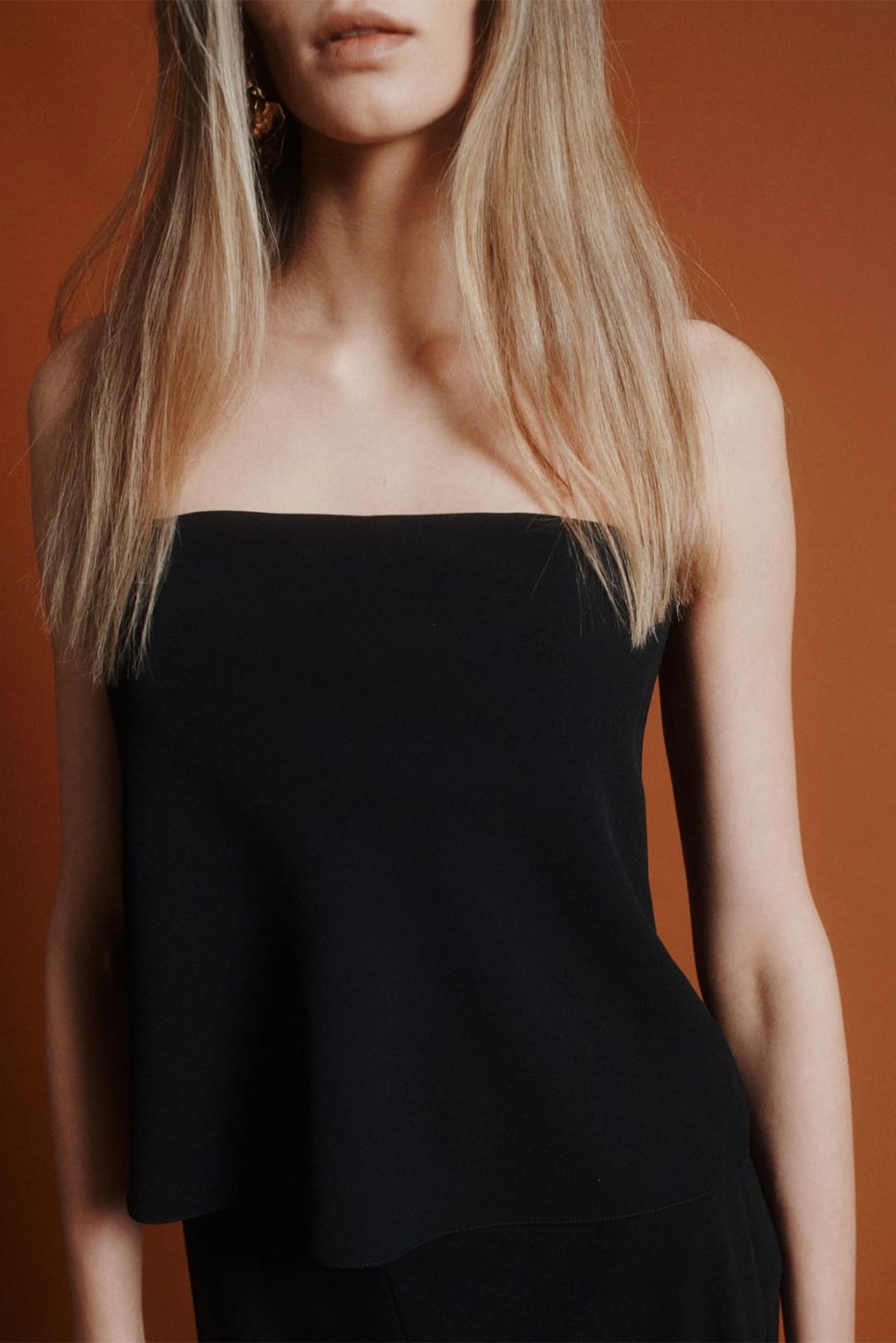 MARELLA TOP-CANOTTIERA IN TES.  NERO / 34 Top donna Marella Mltcicala