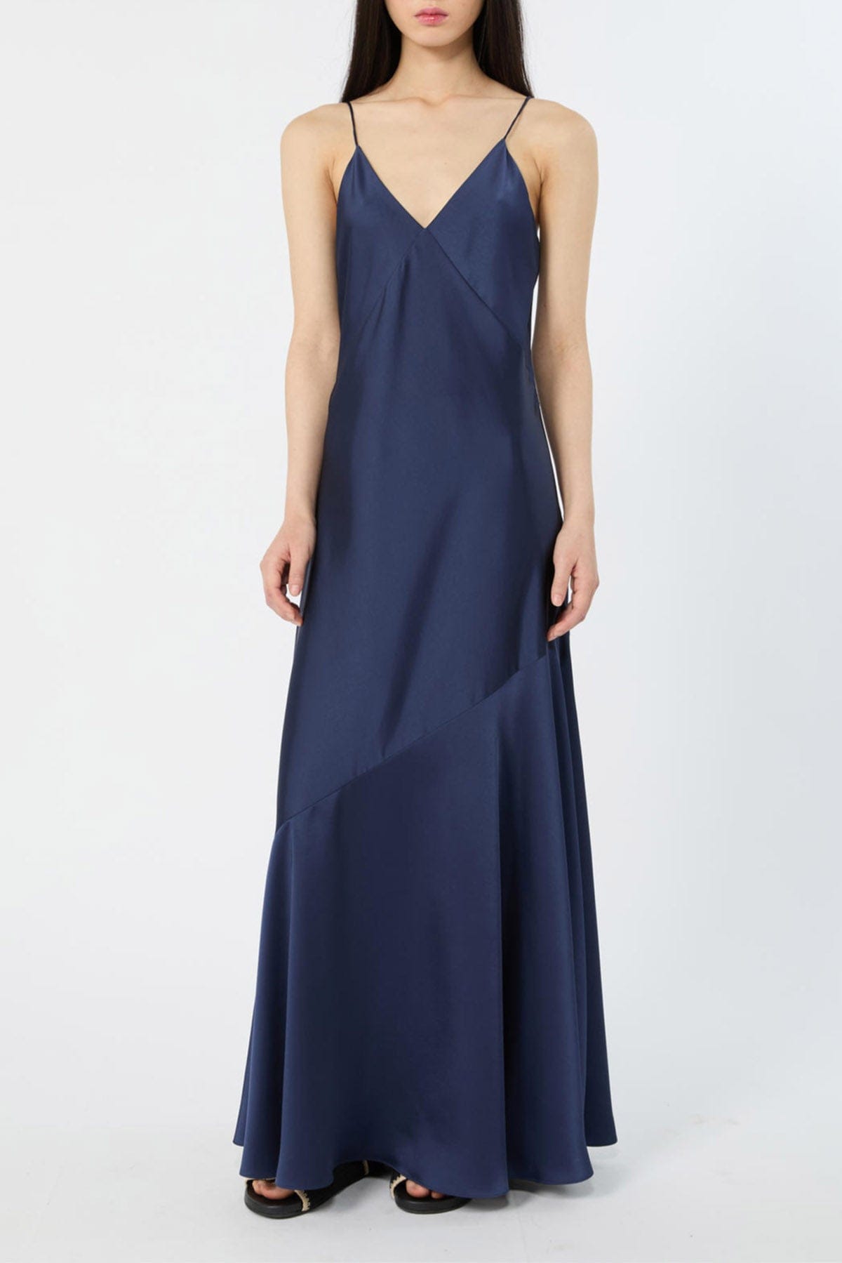 MAXMARA'S BRANDS ABITO + 1 PEZZO  BLU NAVY / 34 Abito in raso donna Weekend Max Mara Wkicalante