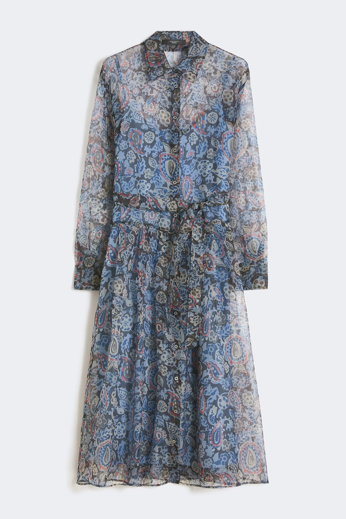 MAXMARA'S BRANDS ABITO + 1 PEZZO  FLOREALE / 34 Abito in organza di seta Max Mara Weekend Wkdslalom