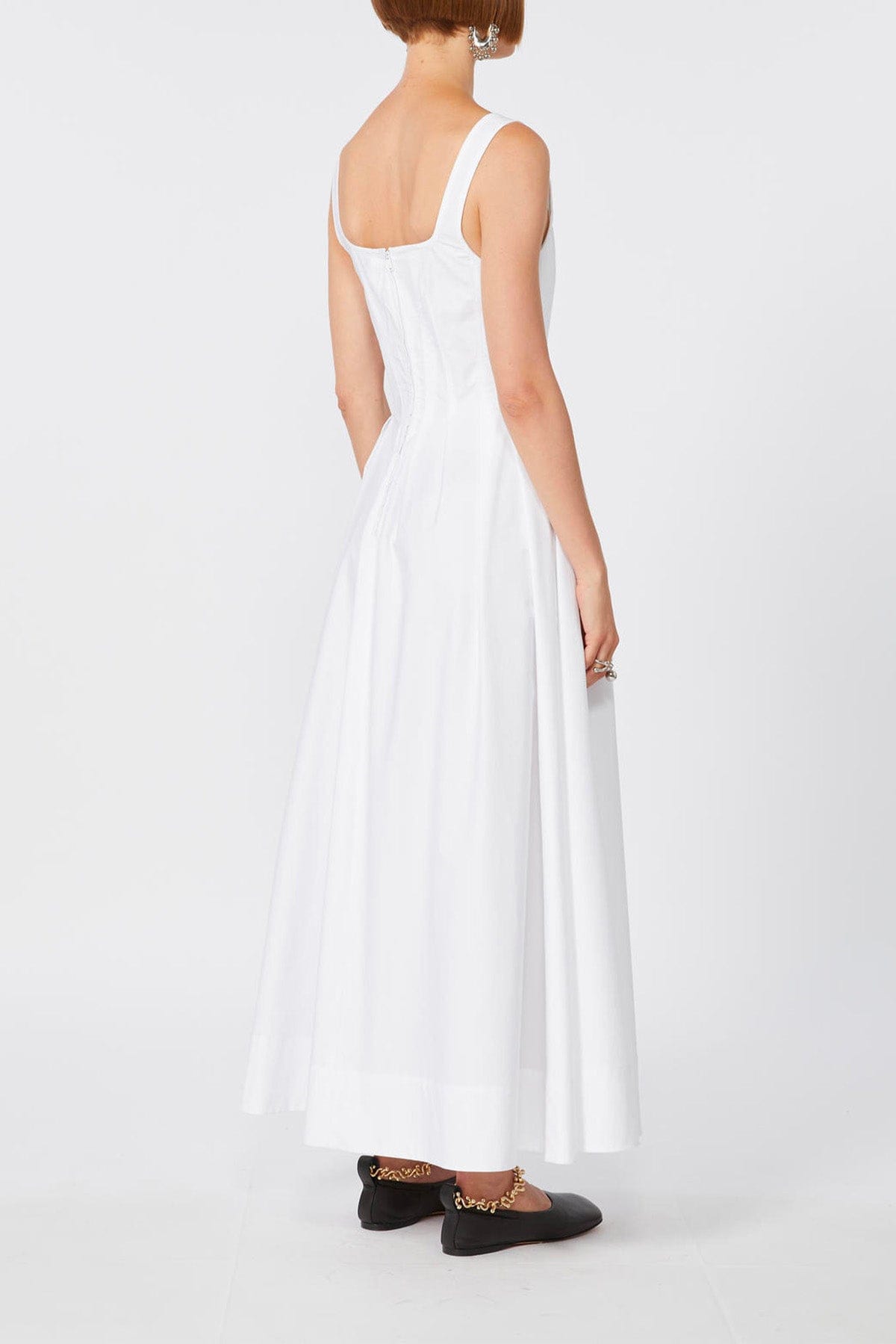 MAXMARA'S BRANDS ABITO  BIANCO OTTICO / 34 Abito bianco in cotone donna Sportmax Spxgiro