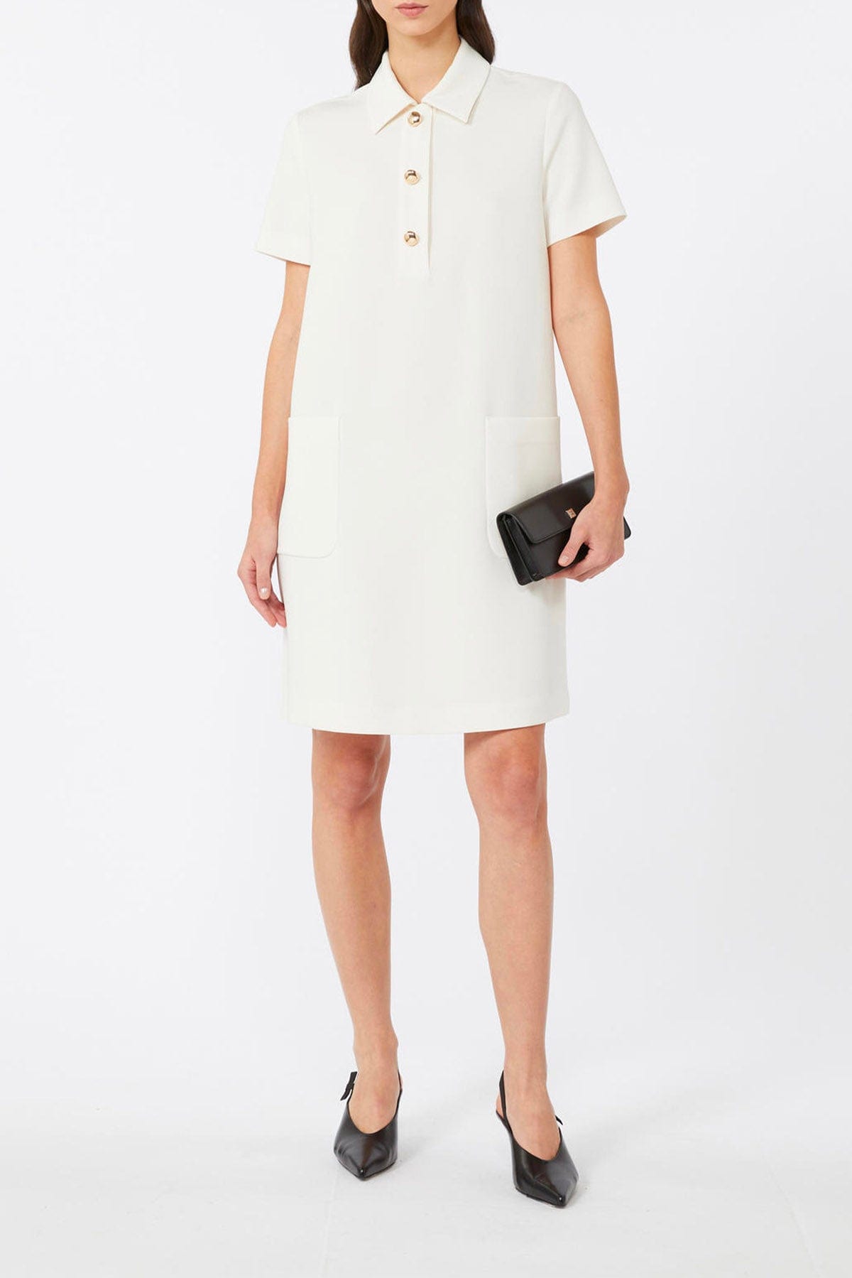 MAXMARA&#39;S BRANDS ABITO  Abito corto bianco burro Studio Max Mara Austin